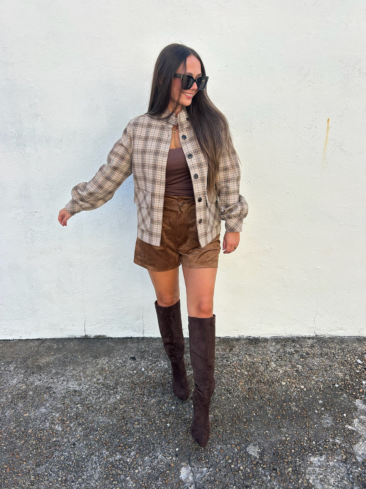 ANOTHER LOVE | LUCINE CEDAR PLAID JACKET
