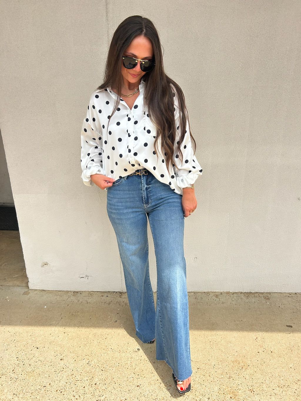 PARISIAN POLKA DOT BLOUSE