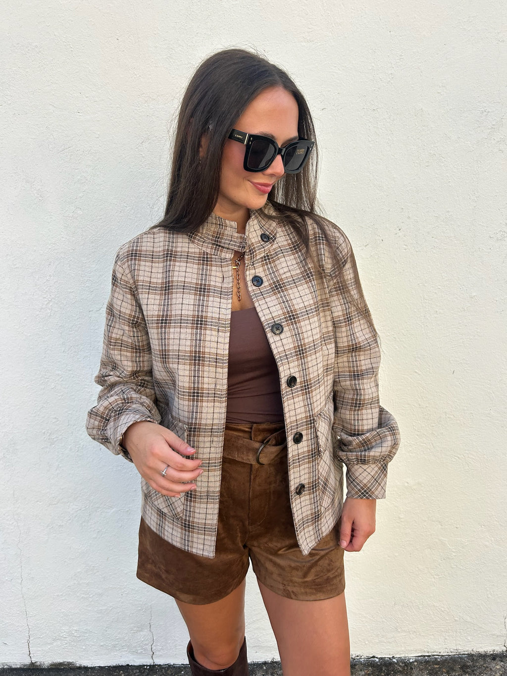 ANOTHER LOVE | LUCINE CEDAR PLAID JACKET