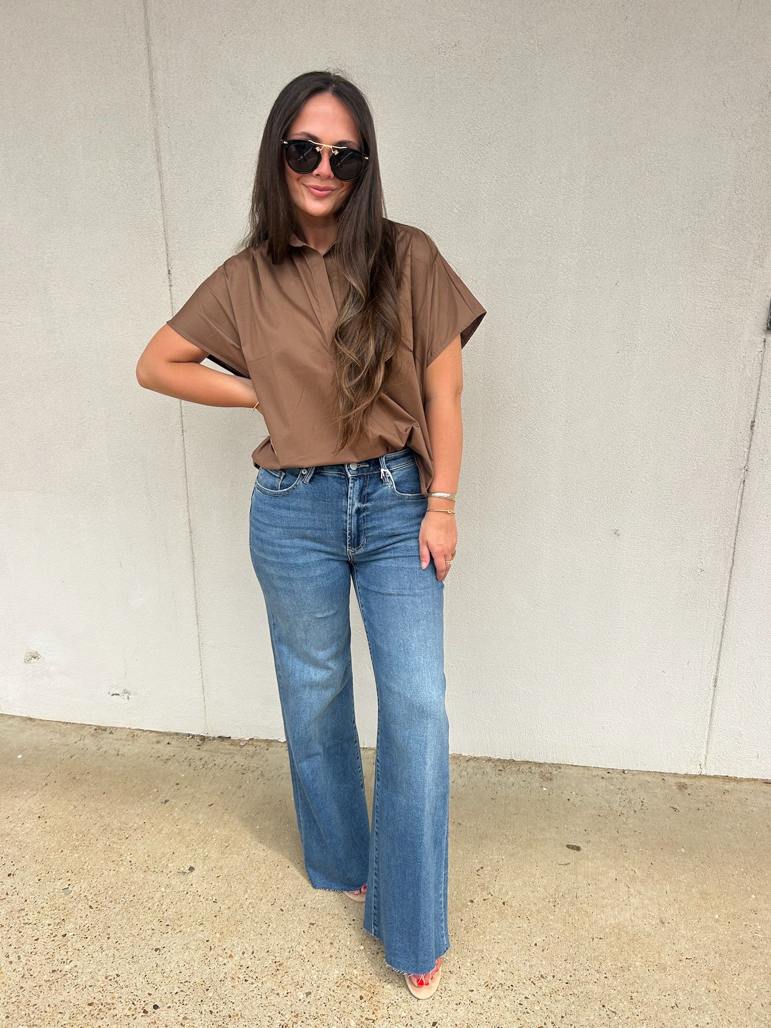 KARLIE | THE WINDSOR POPLIN BLOUSE