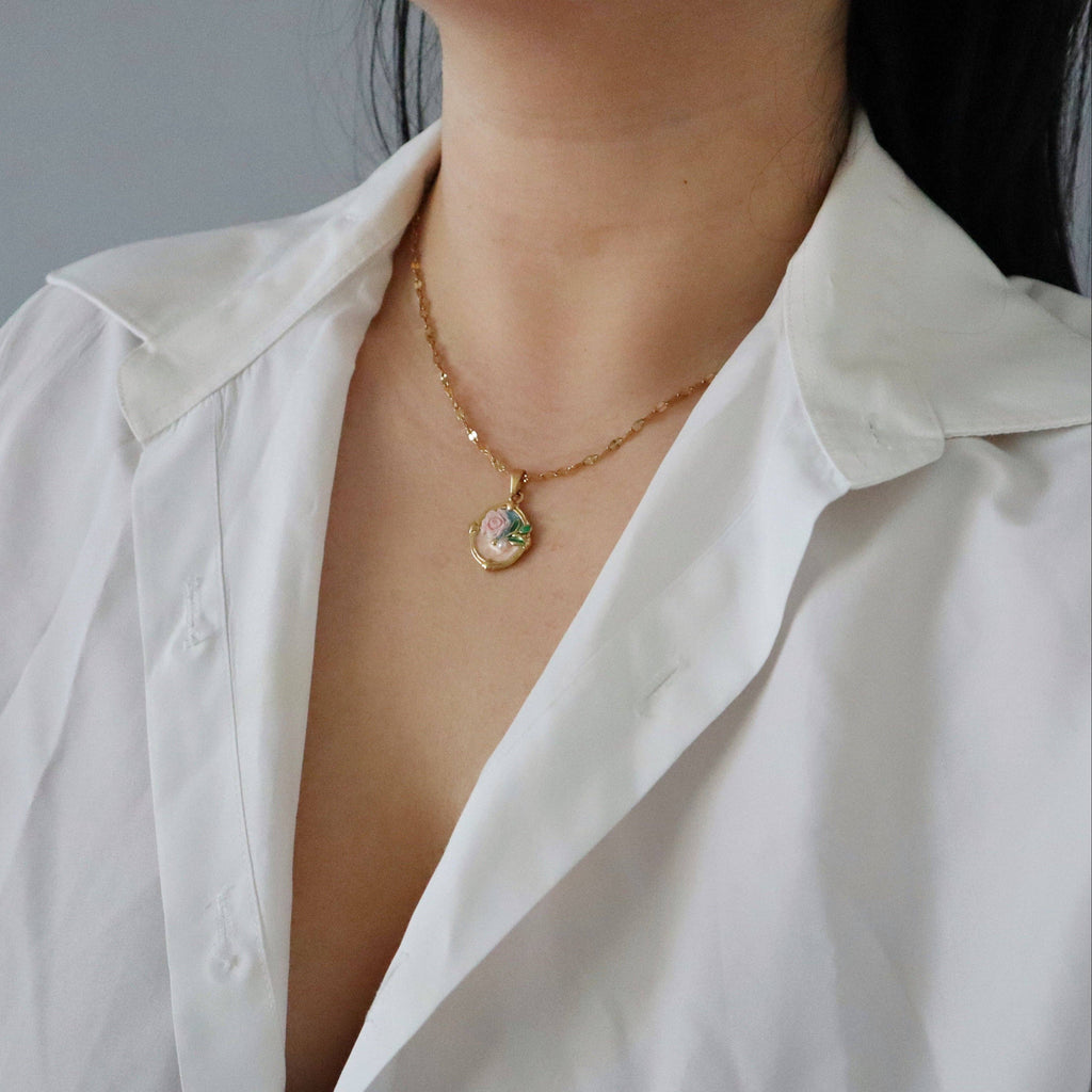 JESSA JEWELRY | ROSE BLOOM NECKLACE