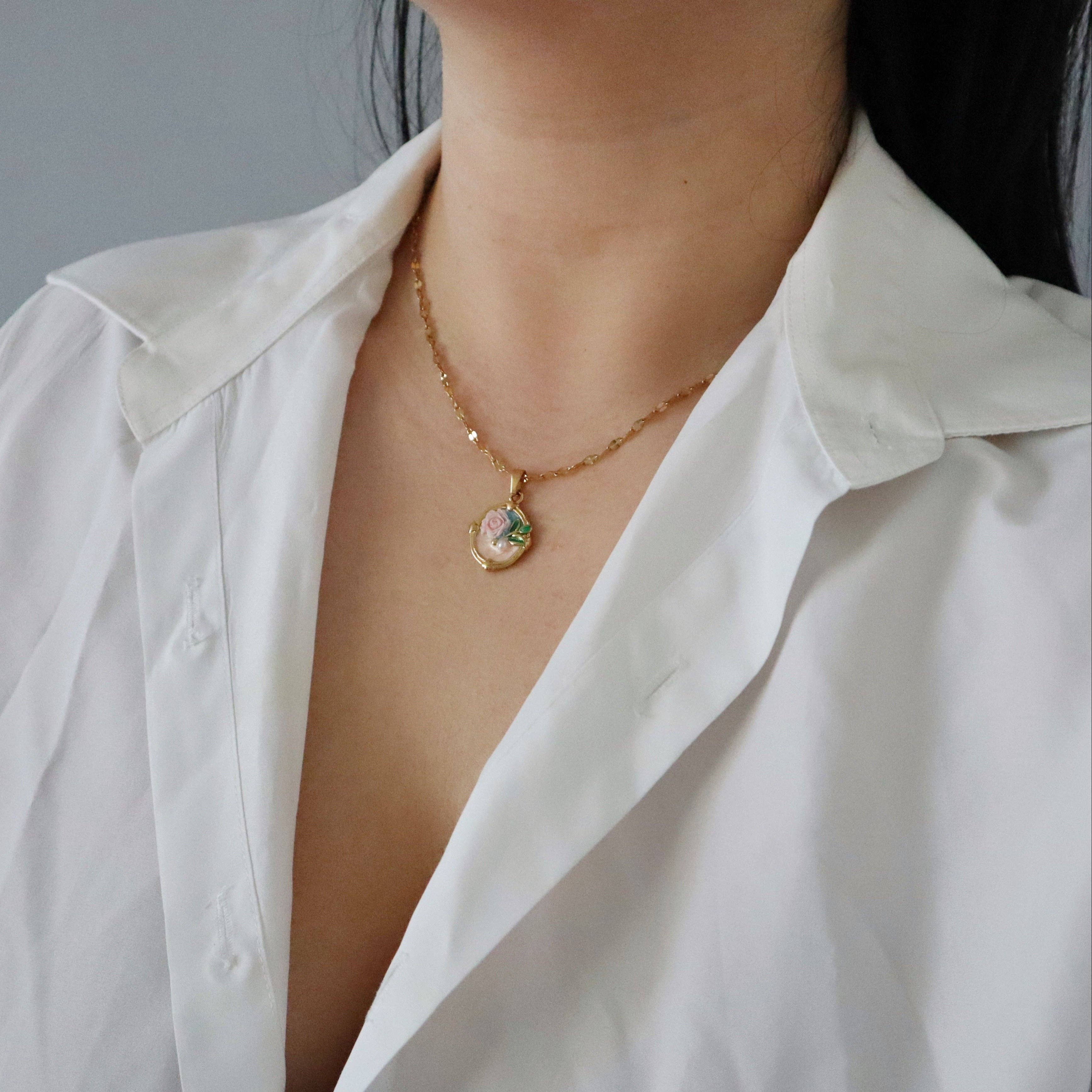 JESSA JEWELRY | ROSE BLOOM NECKLACE