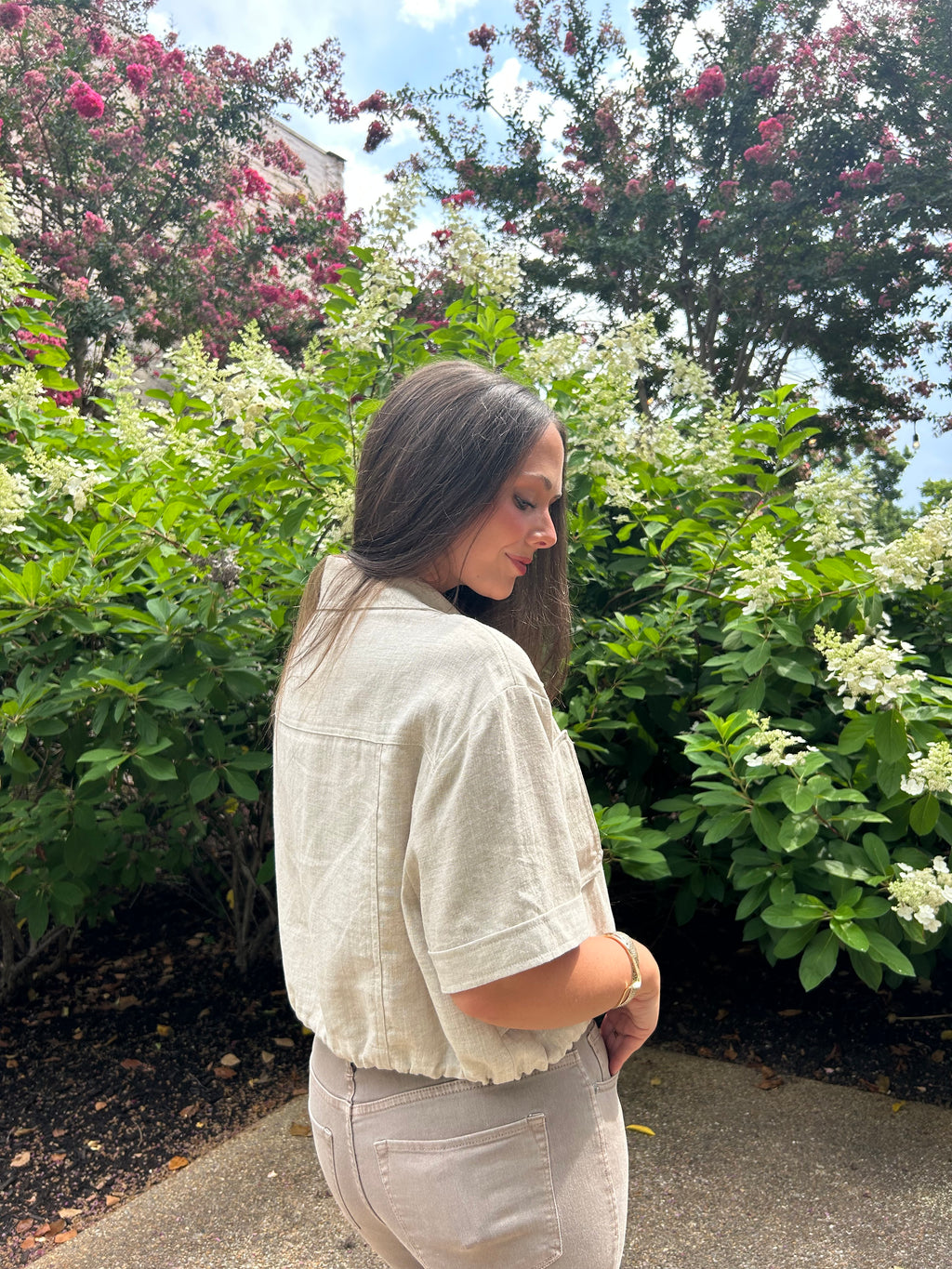 THE OAT MILK UTILITY CROP SHIRT