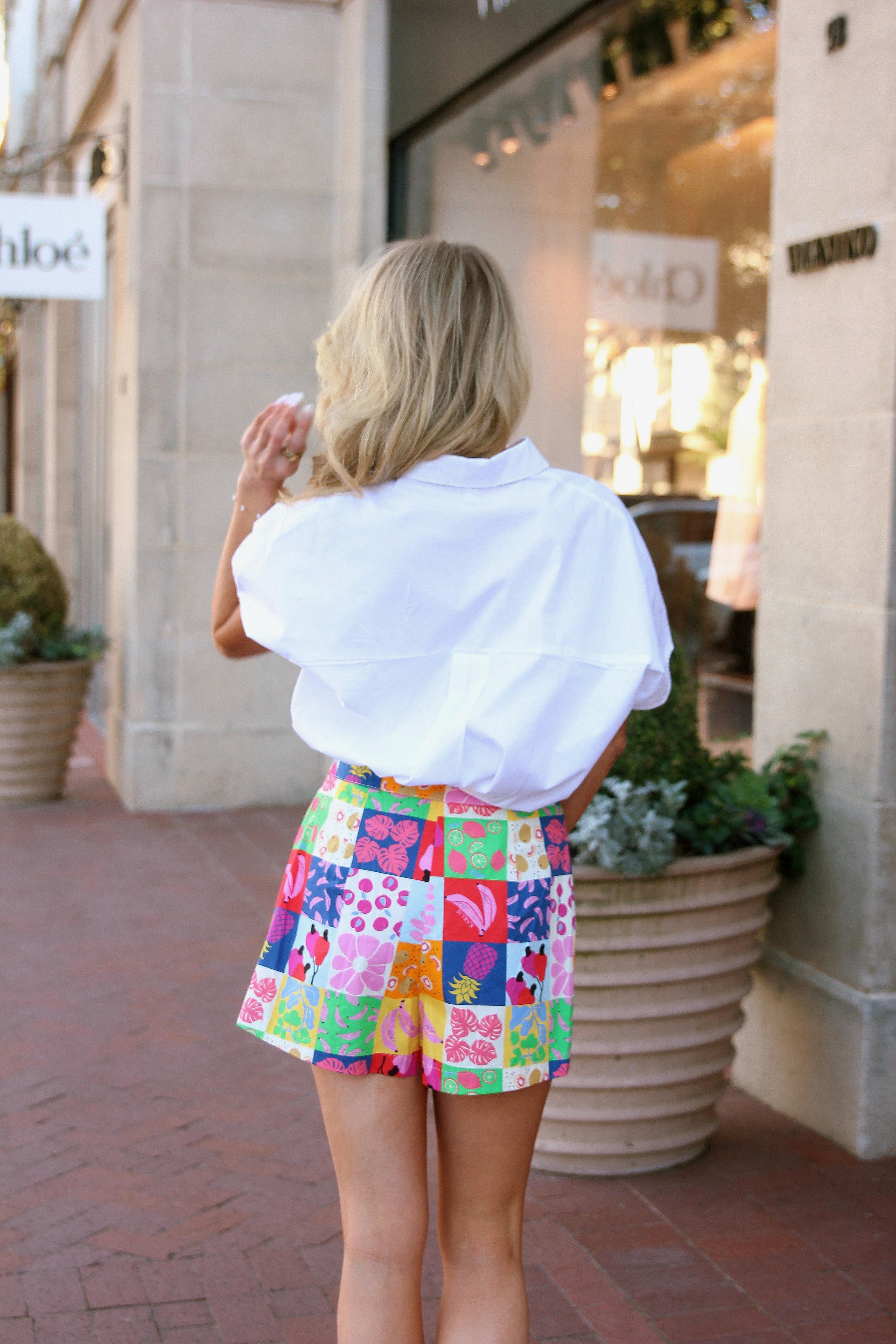 KARLIE | FRUIT QUILT WRAP SKORT