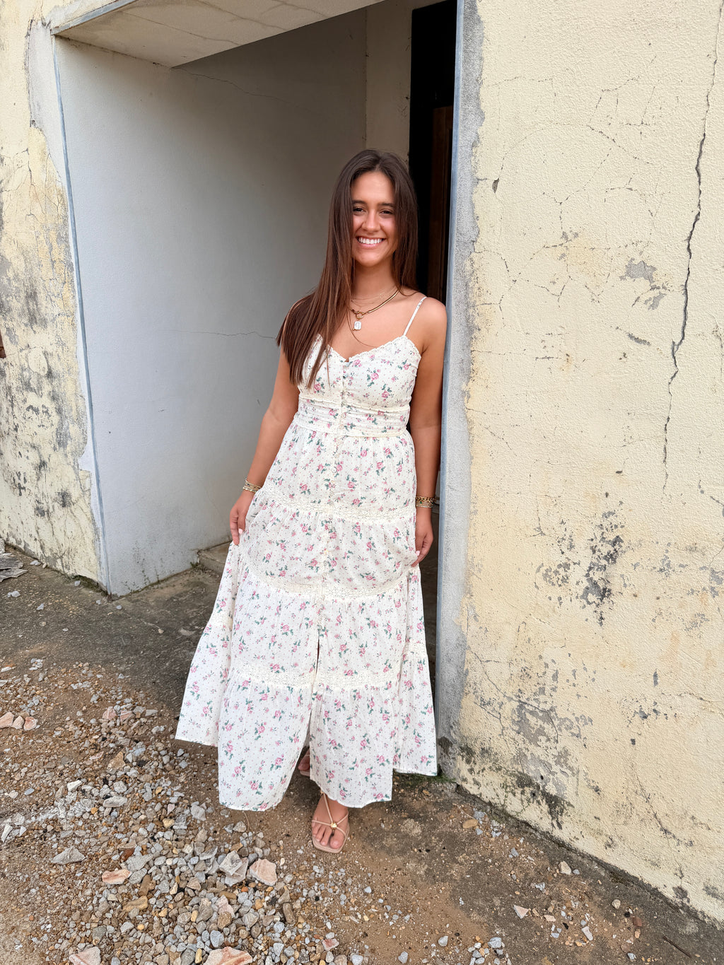 THE SWEET BLOSSOM TIERED DRESS