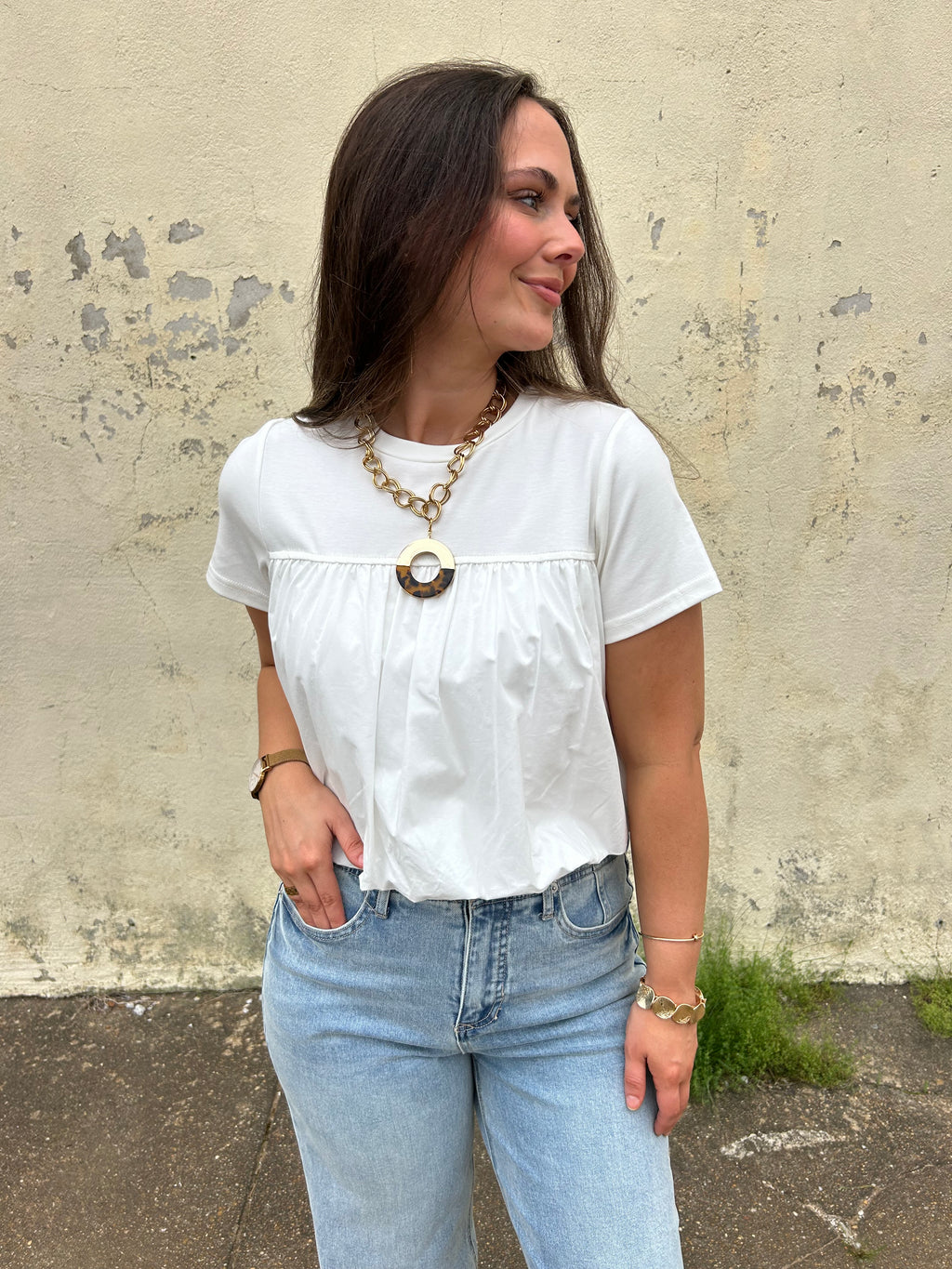 SAGE THE LABEL| LILY POND BUBBLE TOP