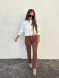 KARLIE | CLASSIC WHITE POPLIN BUTTON DOWN