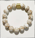 GENTRY BY JENNA | WHITE + GOLD GEMSTONE BRACELET