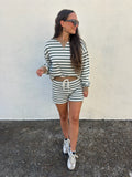 Z SUPPLY | LOWKEY STRIPE SWEATSHIRT IN MONSTERA