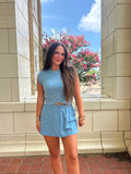 SEASIDE DRIFT SKORT | SKYRIDE BLUE