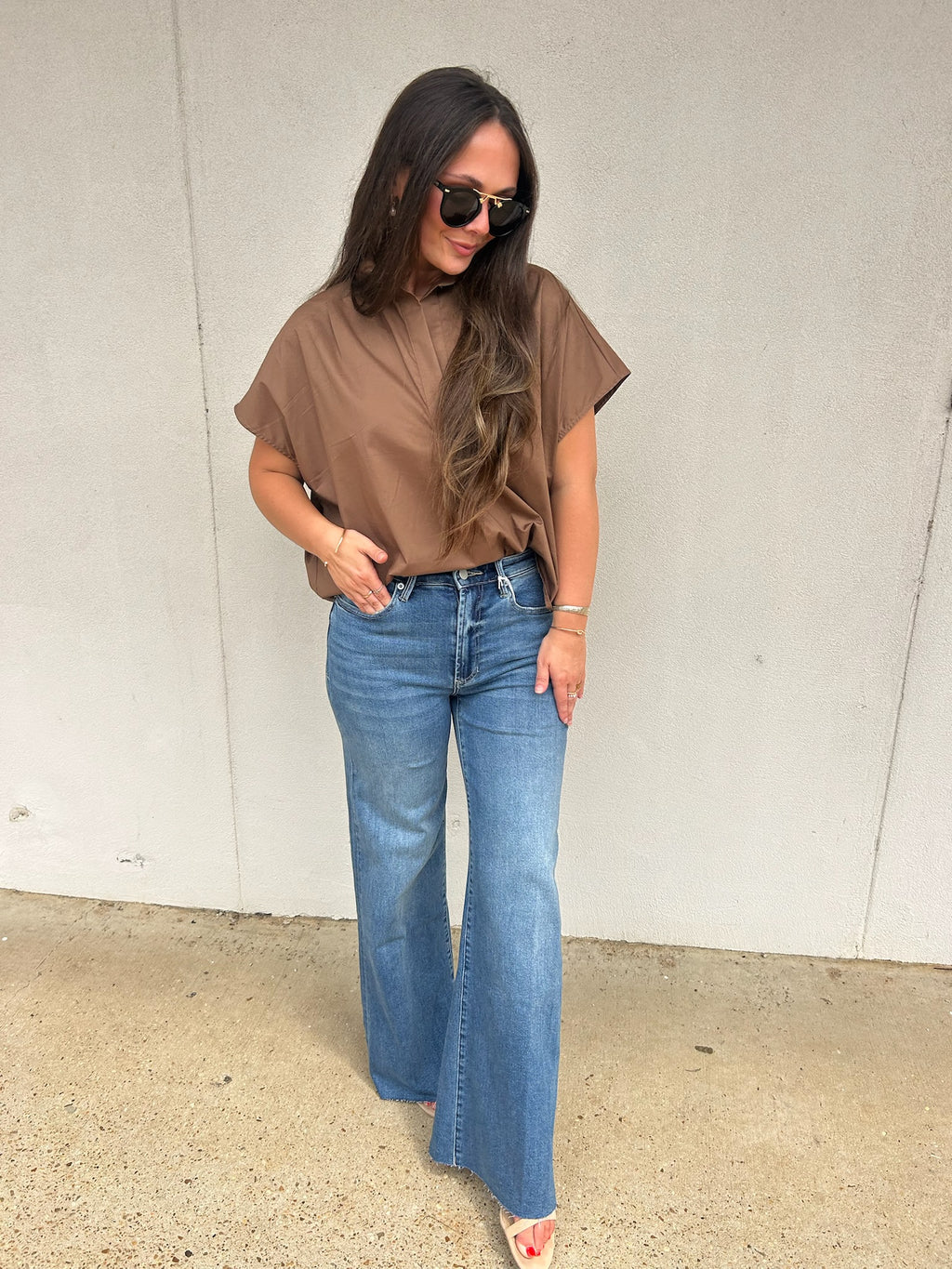 KARLIE | THE WINDSOR POPLIN BLOUSE