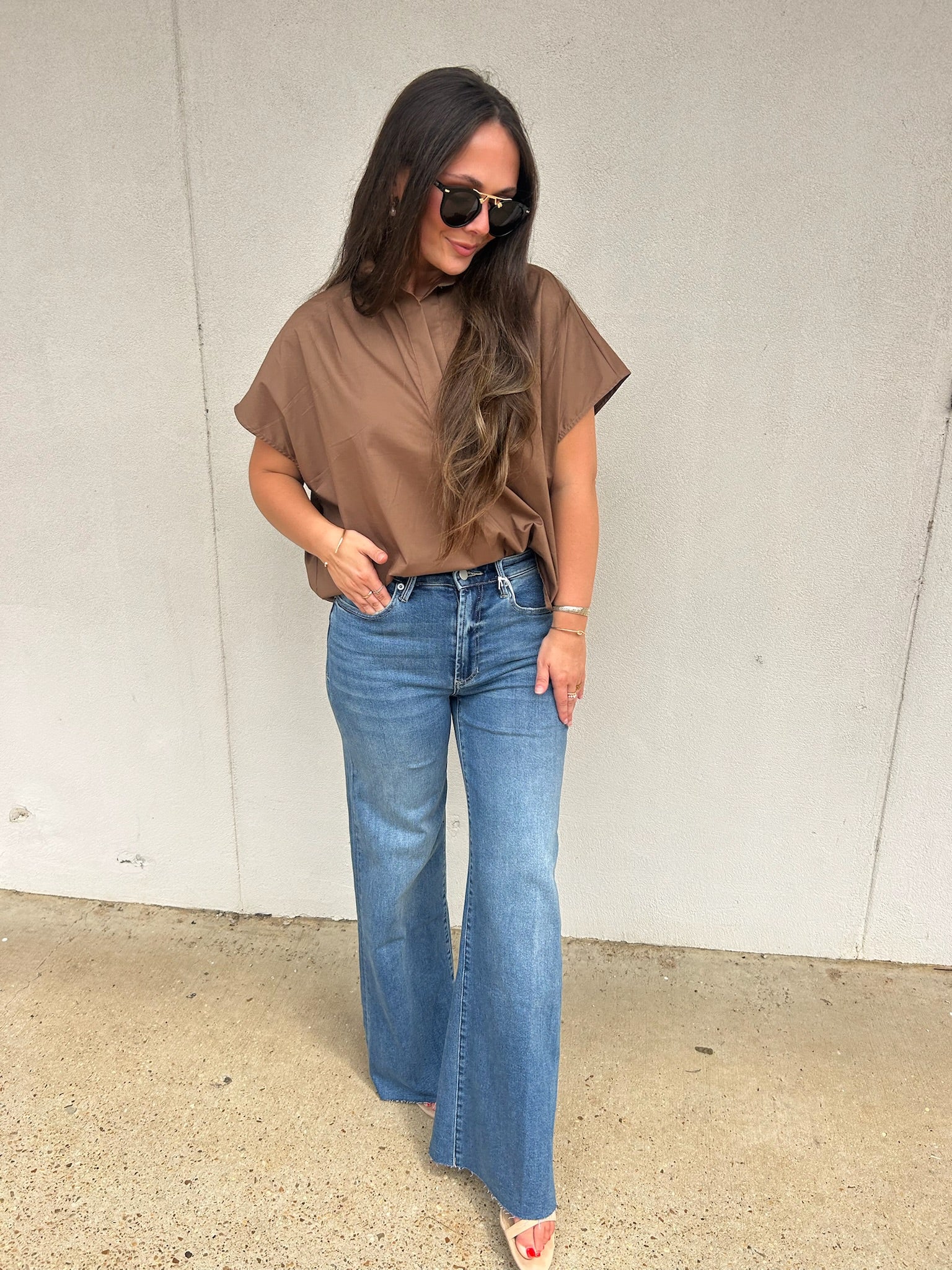 KARLIE | THE WINDSOR POPLIN BLOUSE