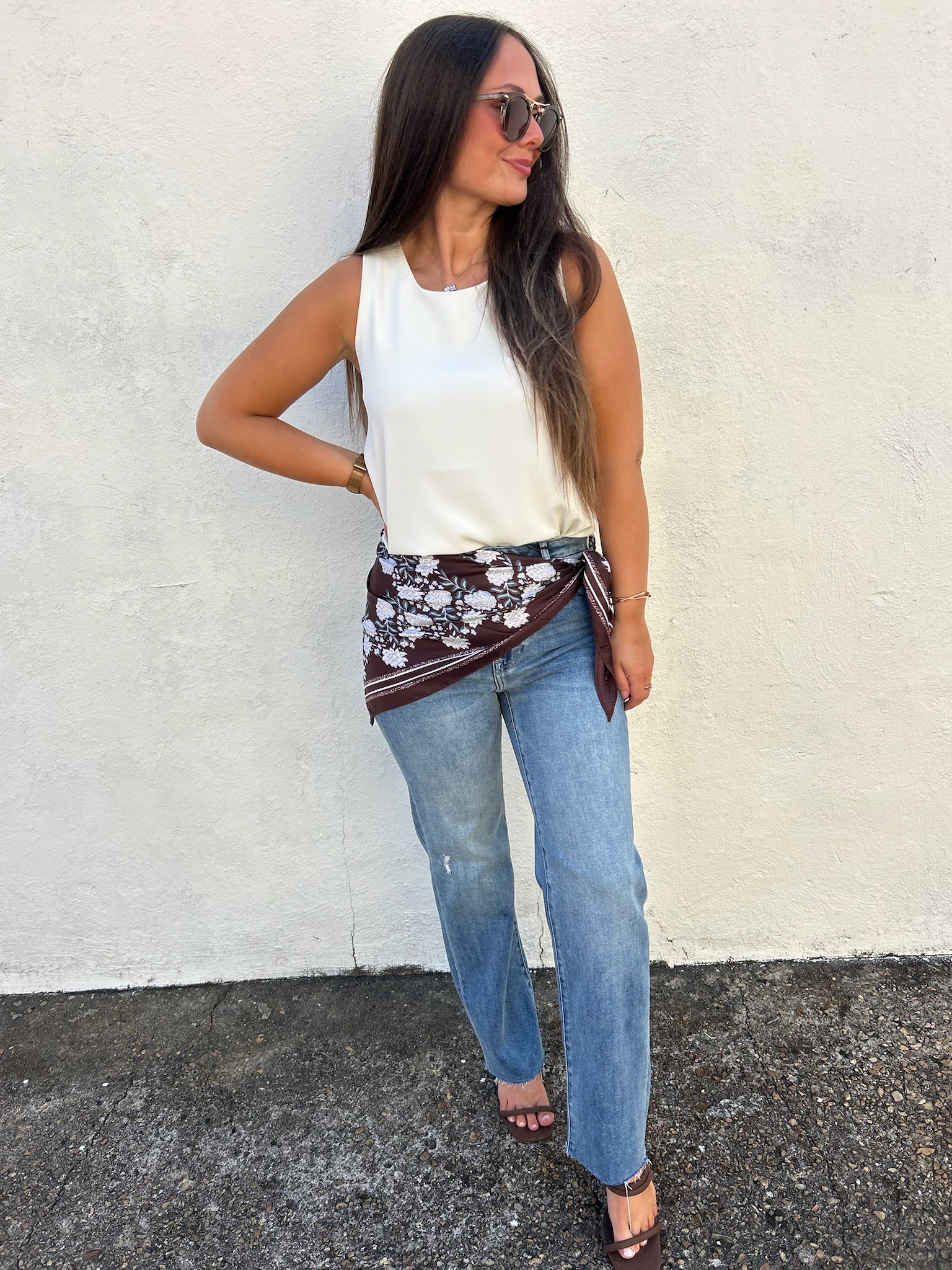 THE IVORY FLOW HIGH-LOW TOP
