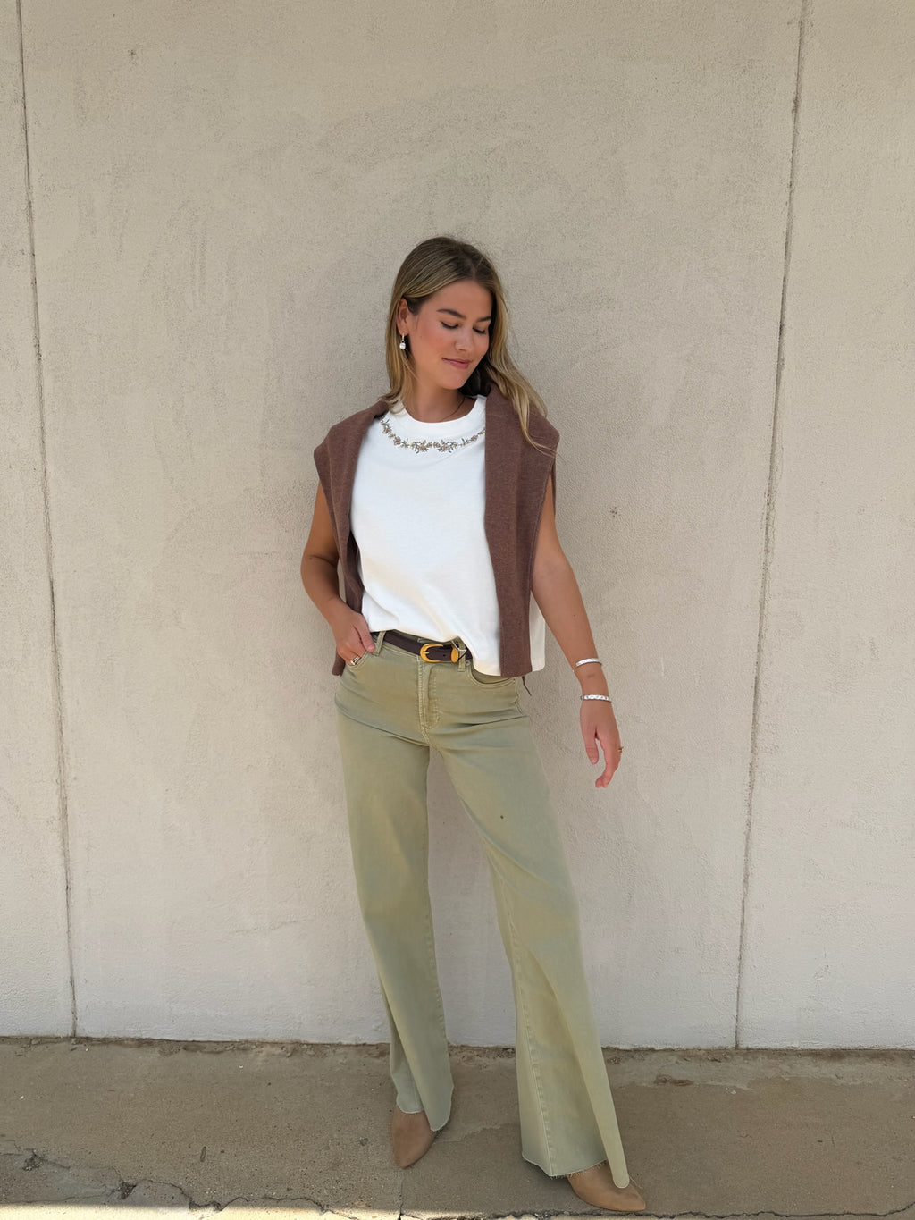 DEAR JOHN | ANYA EMBROIDERED TOP