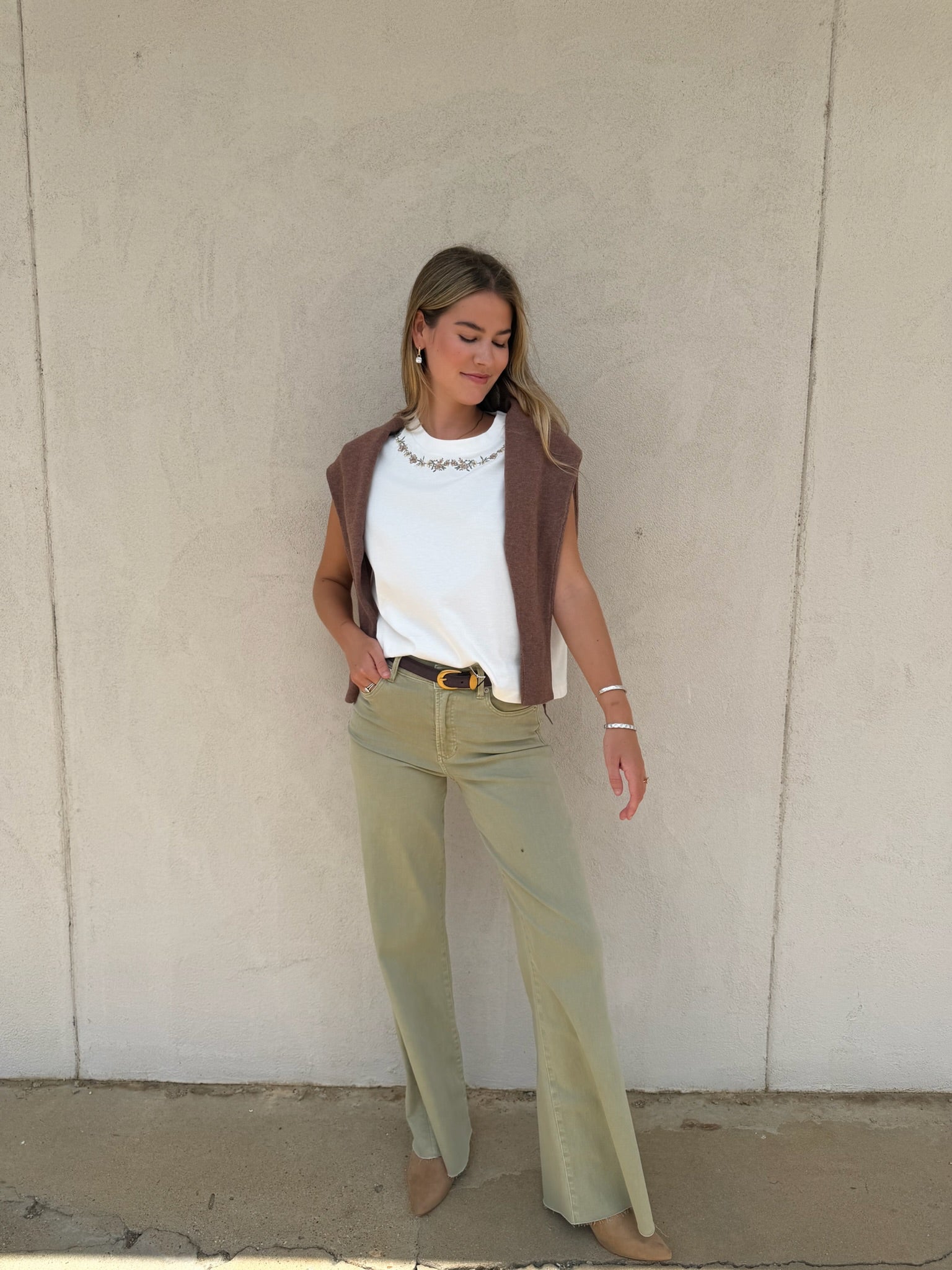 DEAR JOHN | ANYA EMBROIDERED TOP