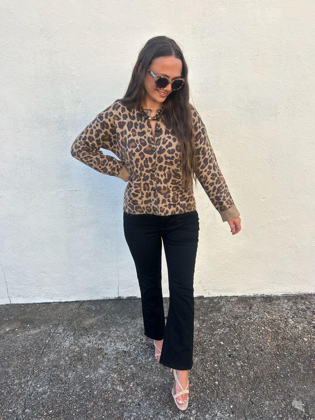 ZOE AND CLAIRE | WILDLY CHIC LEOPARD CARDIGAN