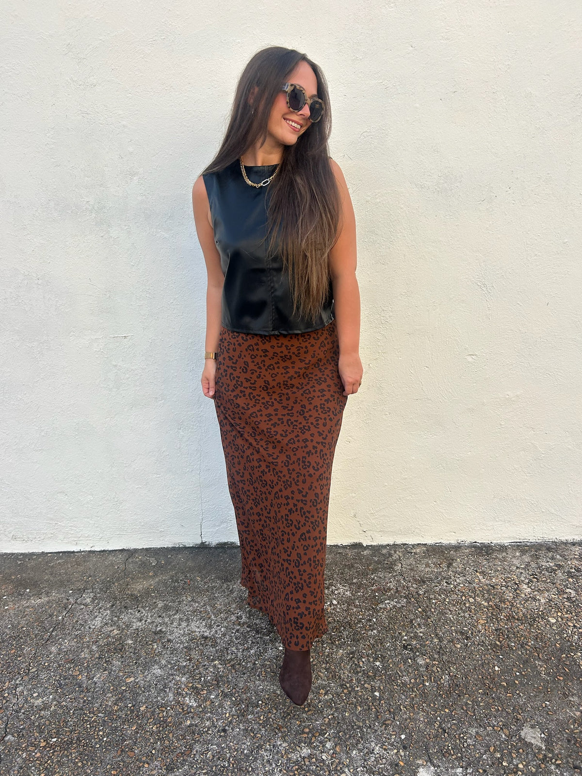 Z SUPPLY | EUROPA LEOPARD MAXI SKIRT