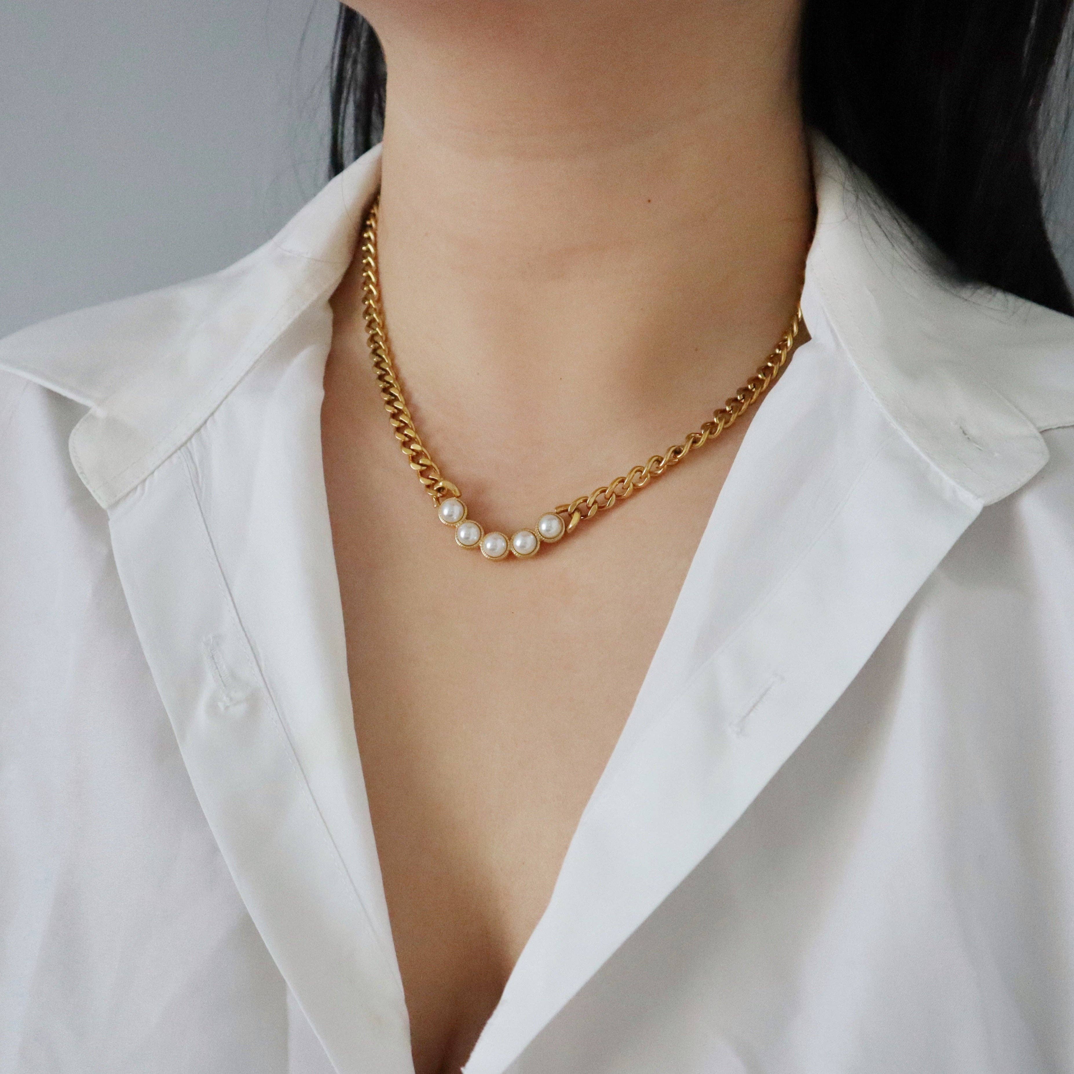JESSA JEWELRY | DELPHINE PEARL NECKLACE