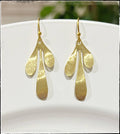 GENTRY BY JENNA | BRASS FLOWER LASER CUT EARRING