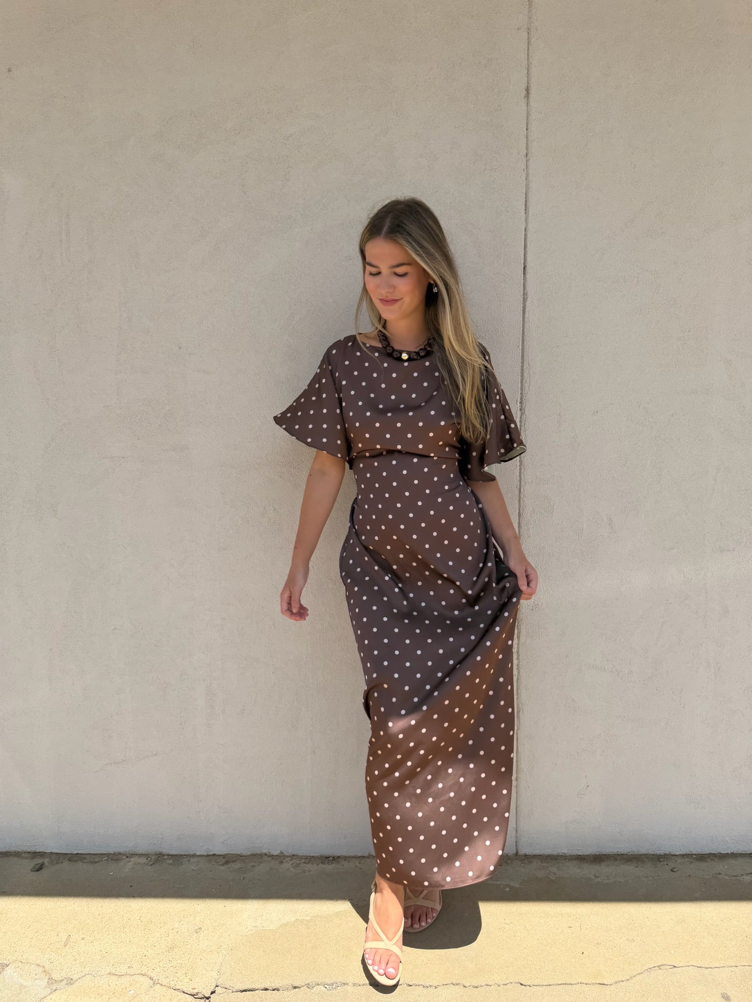 THE COCOA DOT MIDI DRESS