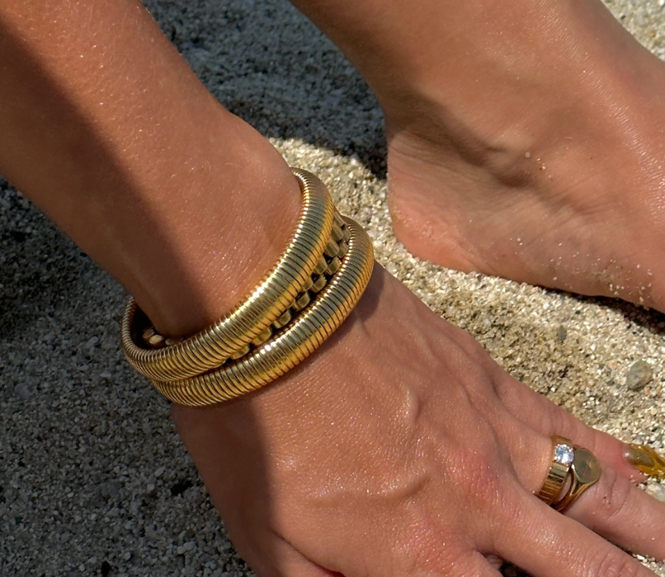 HOOPLA | WATCH BAND BRACELET: TWO TONED