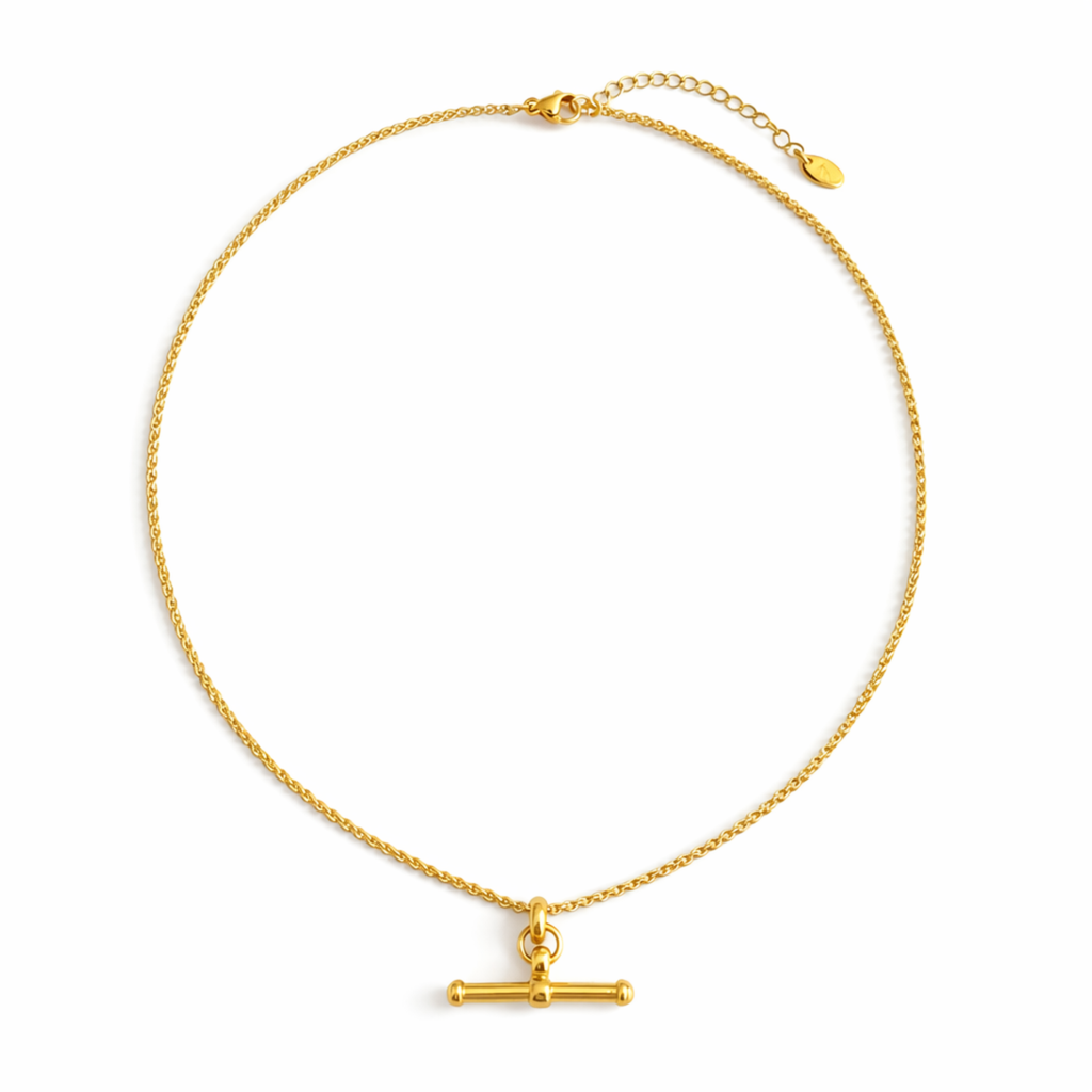ELLA IVY | GOLDENT T-BAR NECKLACE