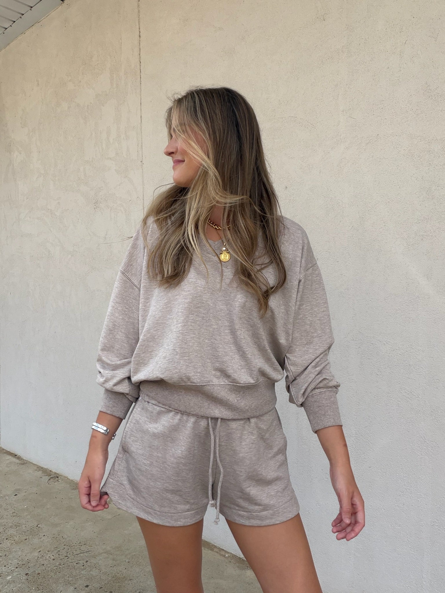 Z SUPPLY | THE EVERYDAY V-NECK IN HEATHER ASH