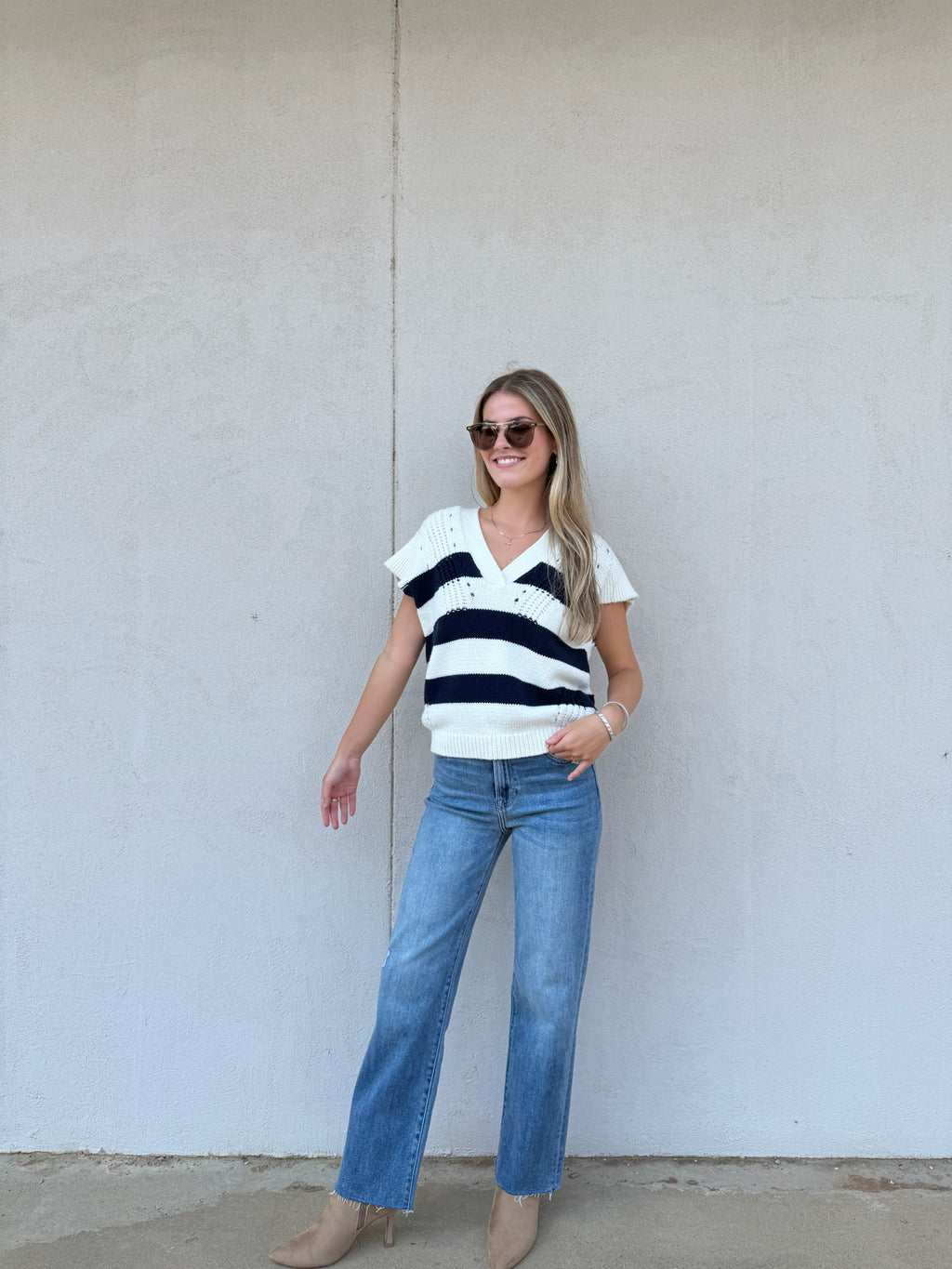 DEAR JOHN | UNA IN NAVY STRIPE