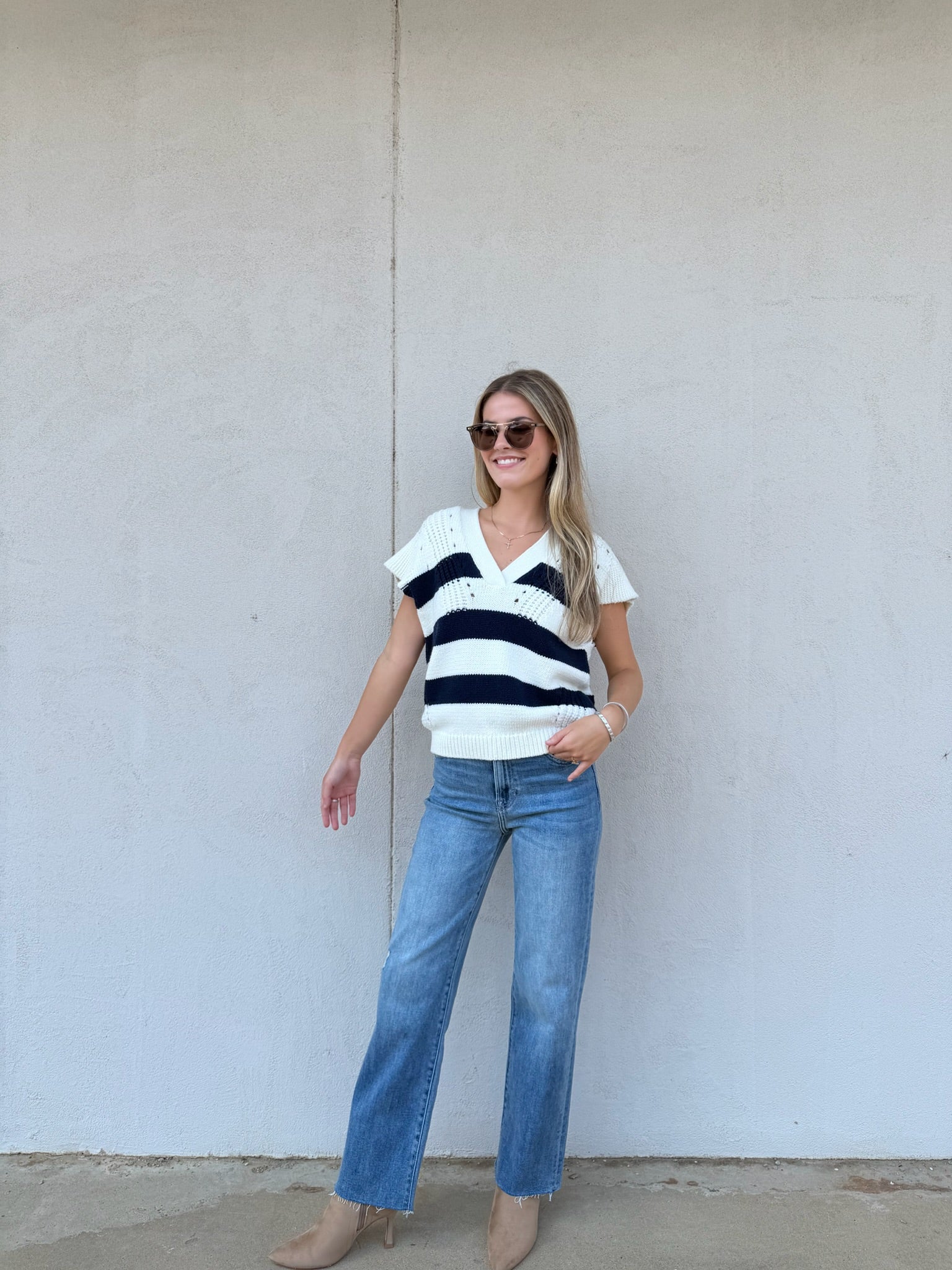 DEAR JOHN | UNA IN NAVY STRIPE