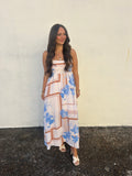 BLUSH FLORAL PRINT DRESS