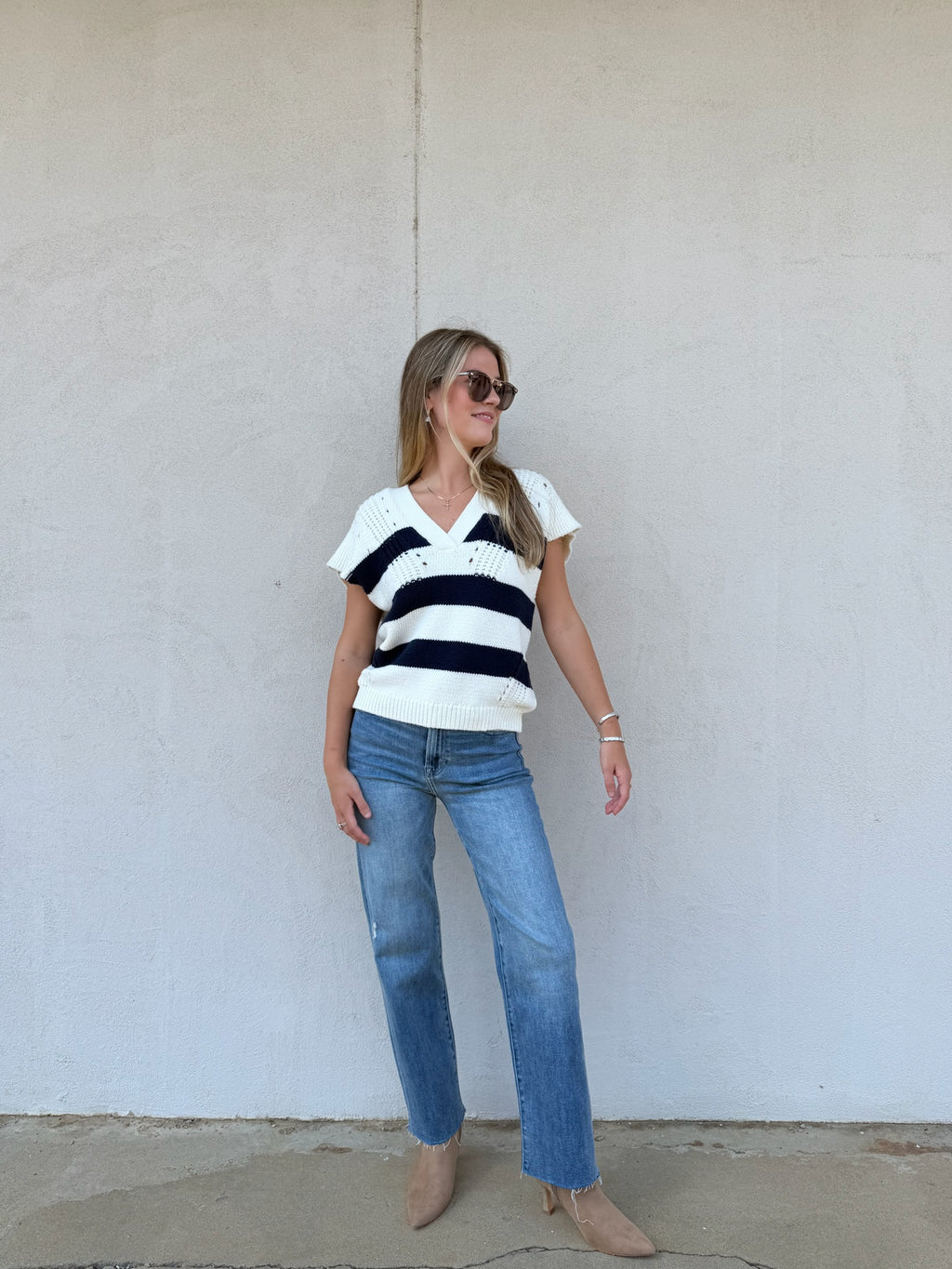 DEAR JOHN | UNA IN NAVY STRIPE