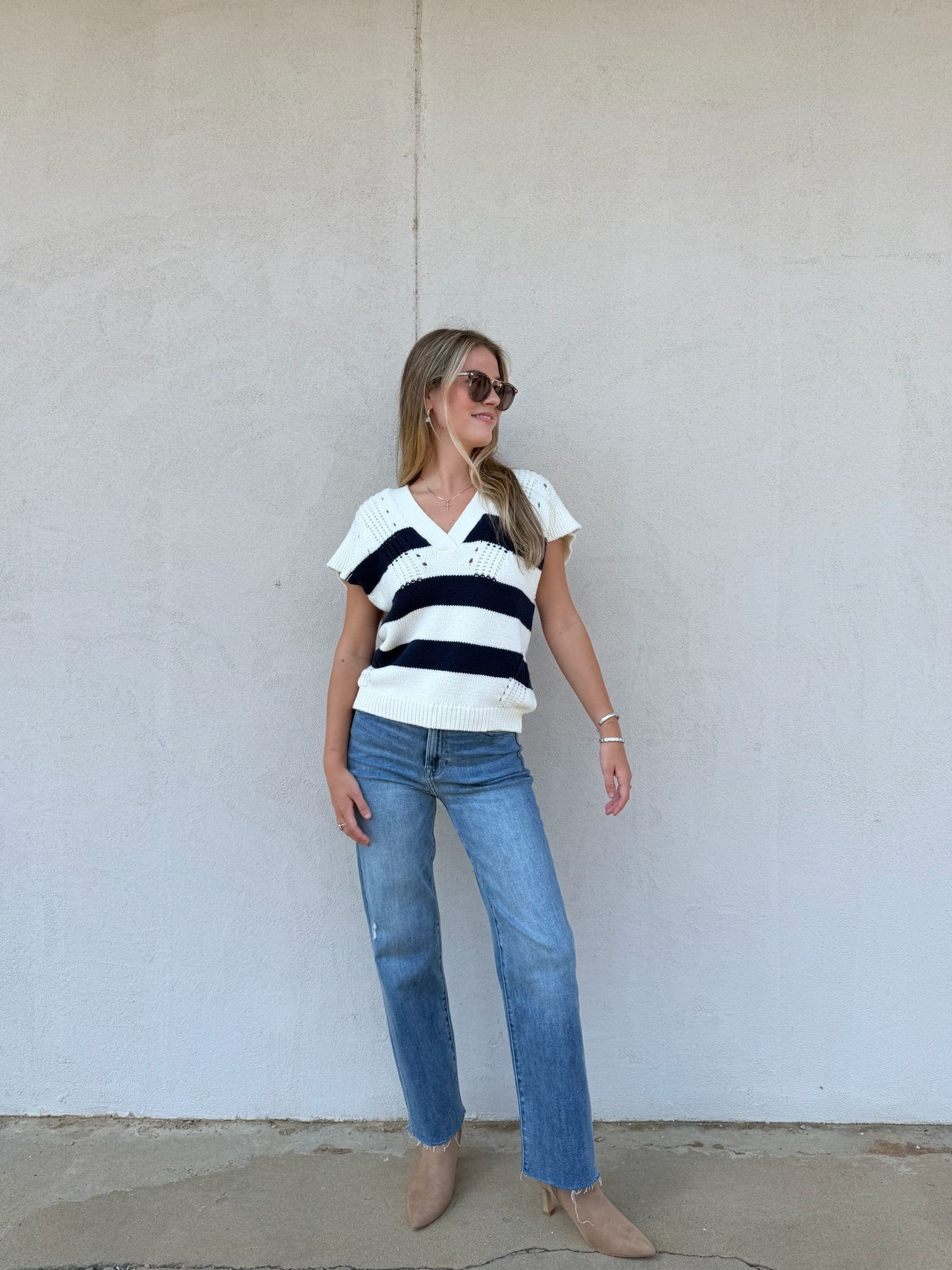 DEAR JOHN | UNA IN NAVY STRIPE
