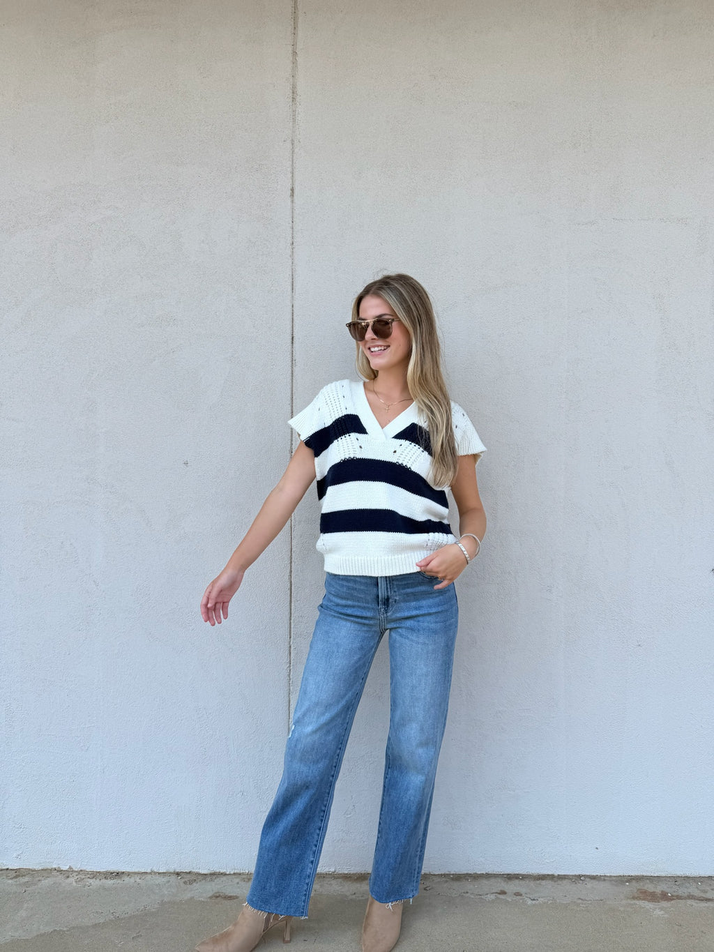 DEAR JOHN | UNA IN NAVY STRIPE