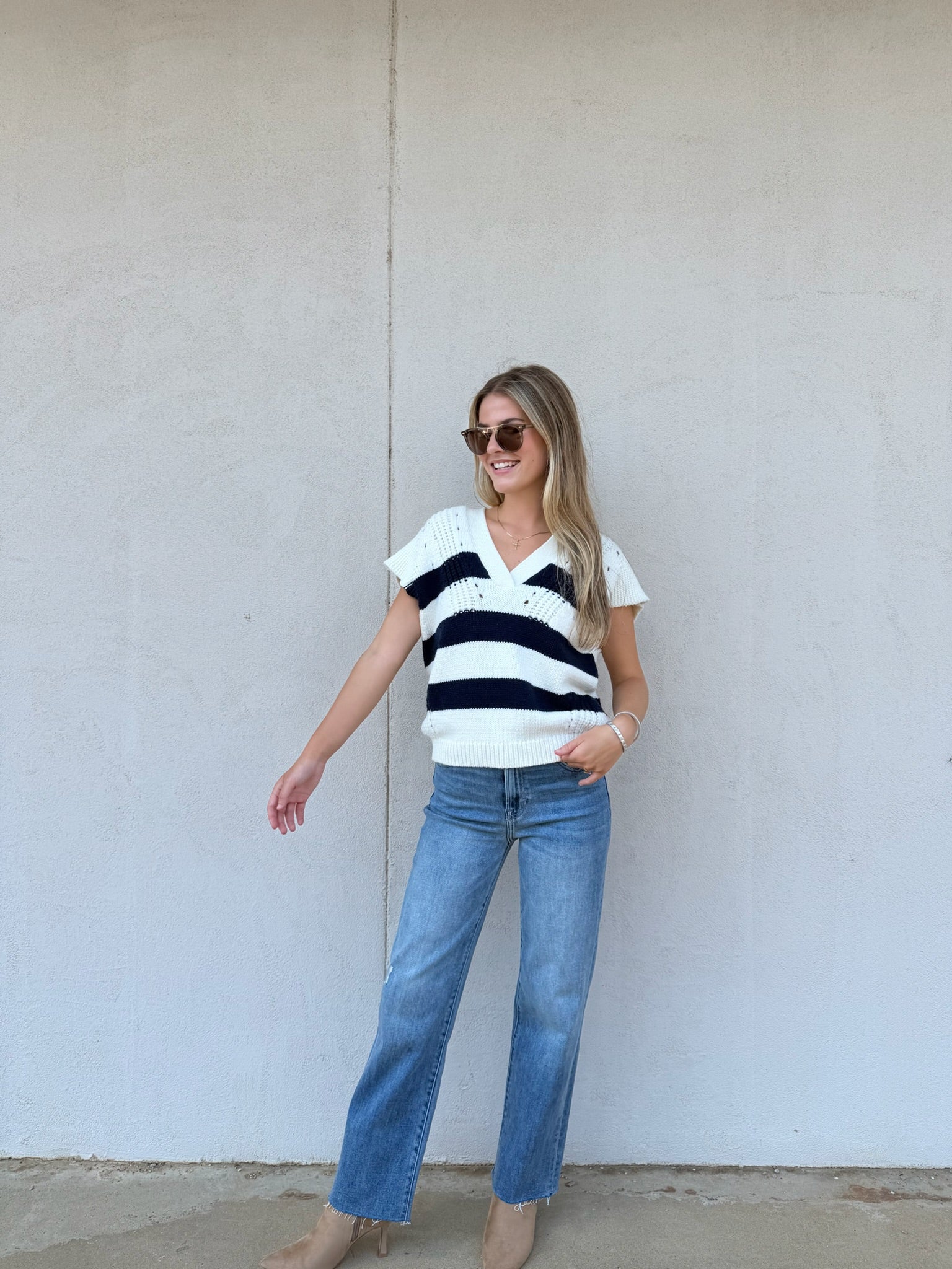 DEAR JOHN | UNA IN NAVY STRIPE