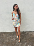 COASTAL POSTCARD WRAP ROMPER