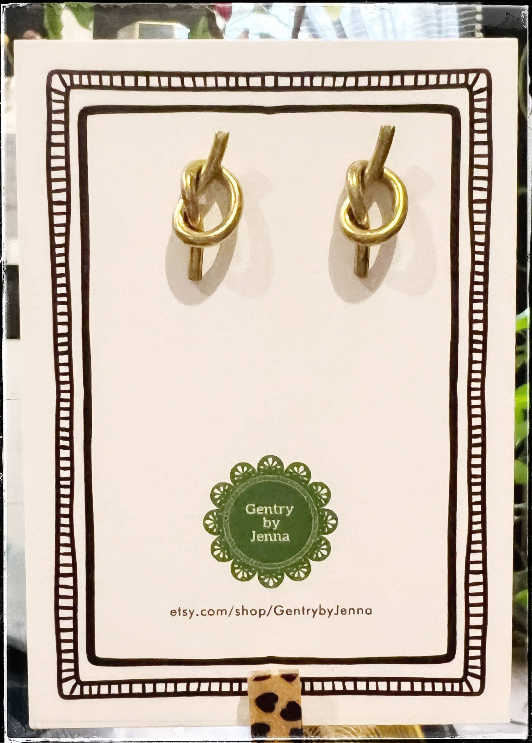 GENTRY BY JENNA | BRASS KNOT EARRINGS