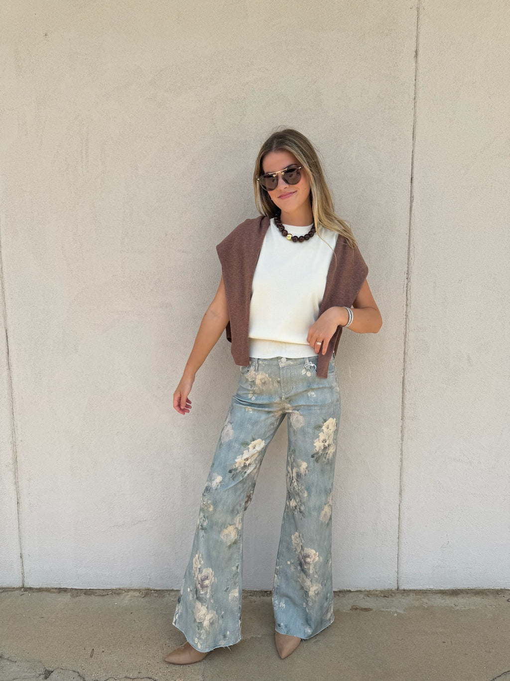 DEAR JOHN | MICAH WIDE LEG JEAN SEA GLASS GARDEN