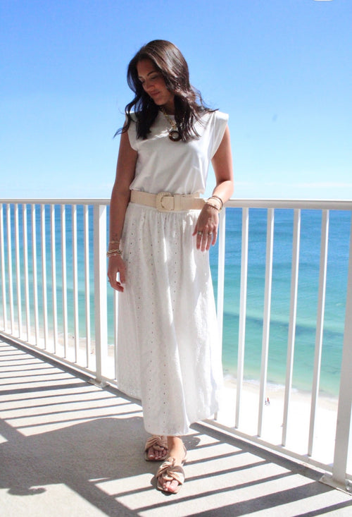 ANOTHER LOVE | CIARA TEE IN WHITE