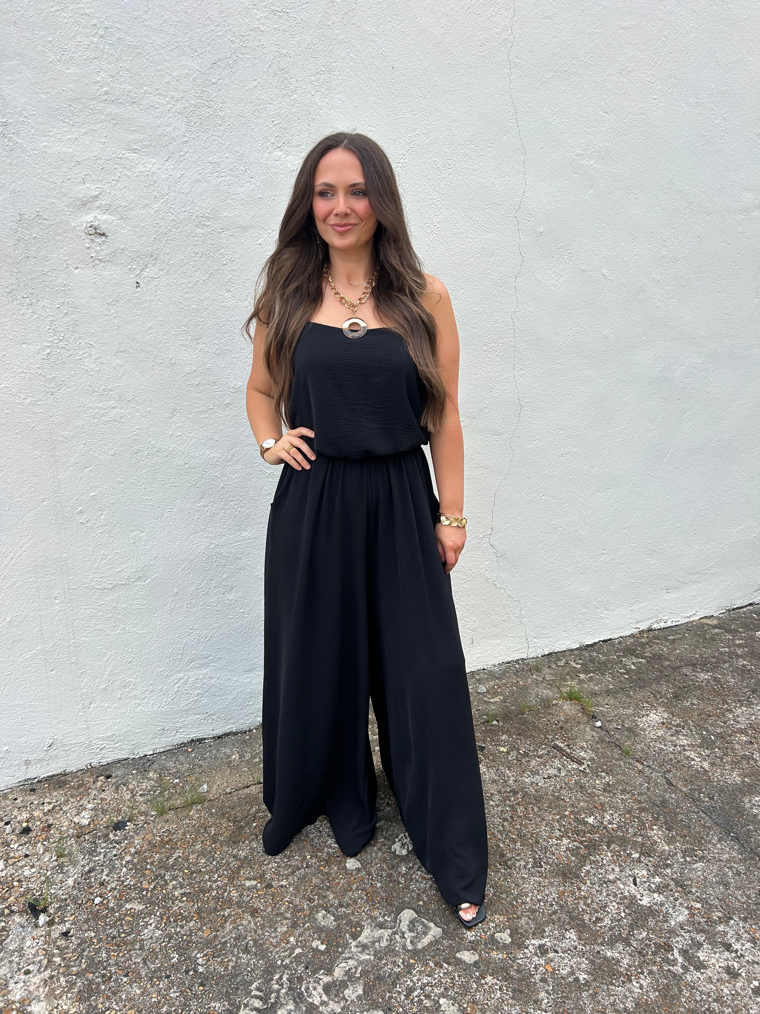 BLACK TIE BUBBLE HEM TOP