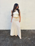 DELUC | CLOUET LINEN BELTED MAXI SKIRT