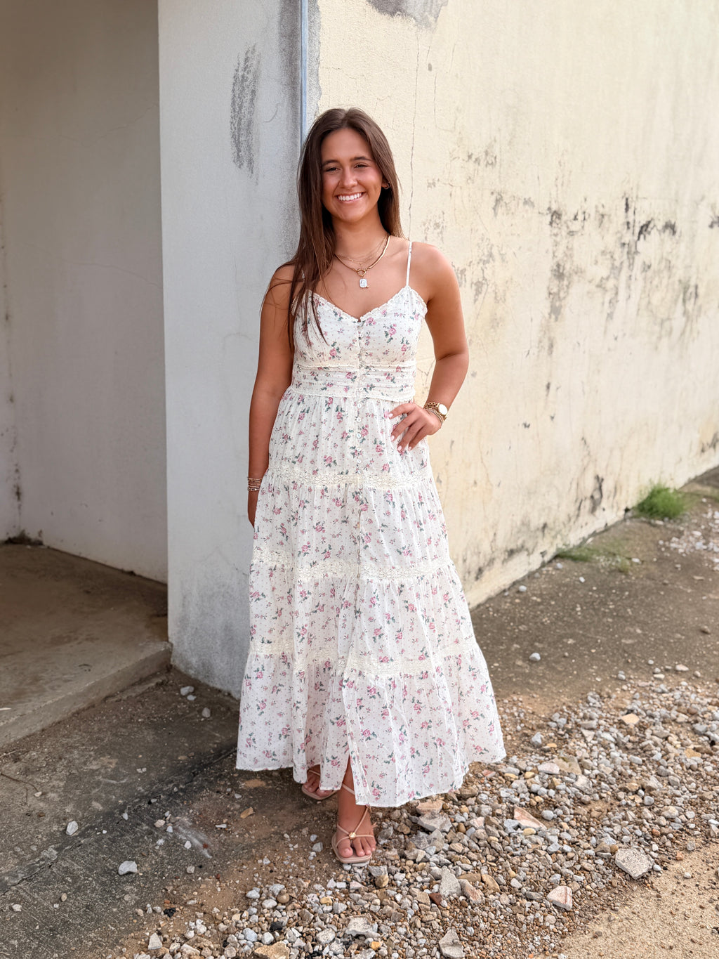 THE SWEET BLOSSOM TIERED DRESS