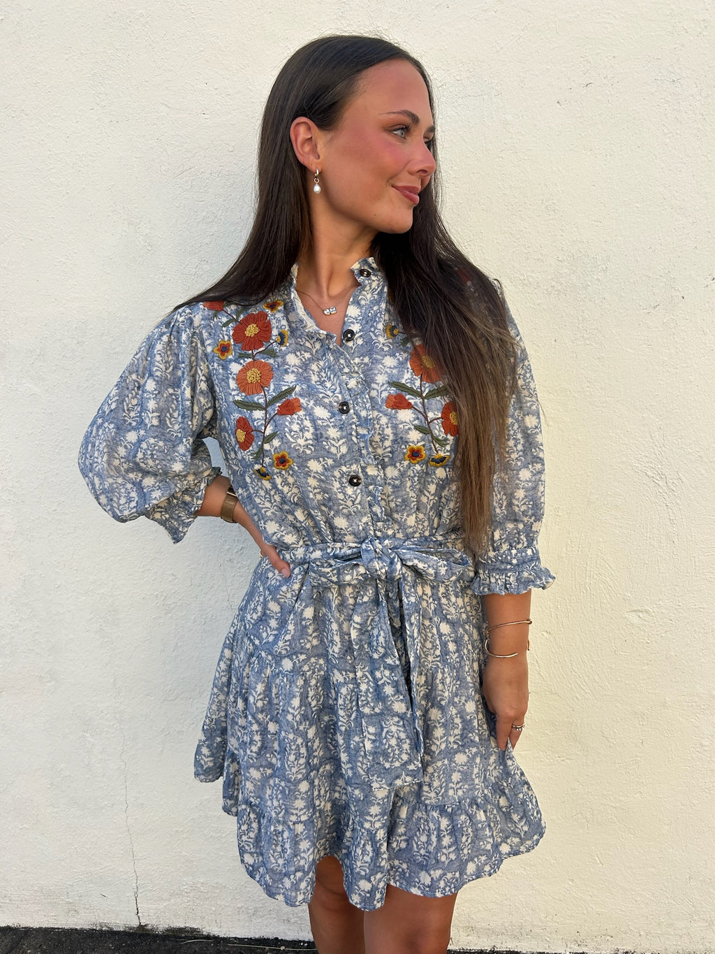UNCLE FRANK | RIBBON EMBROIDERED DRESS