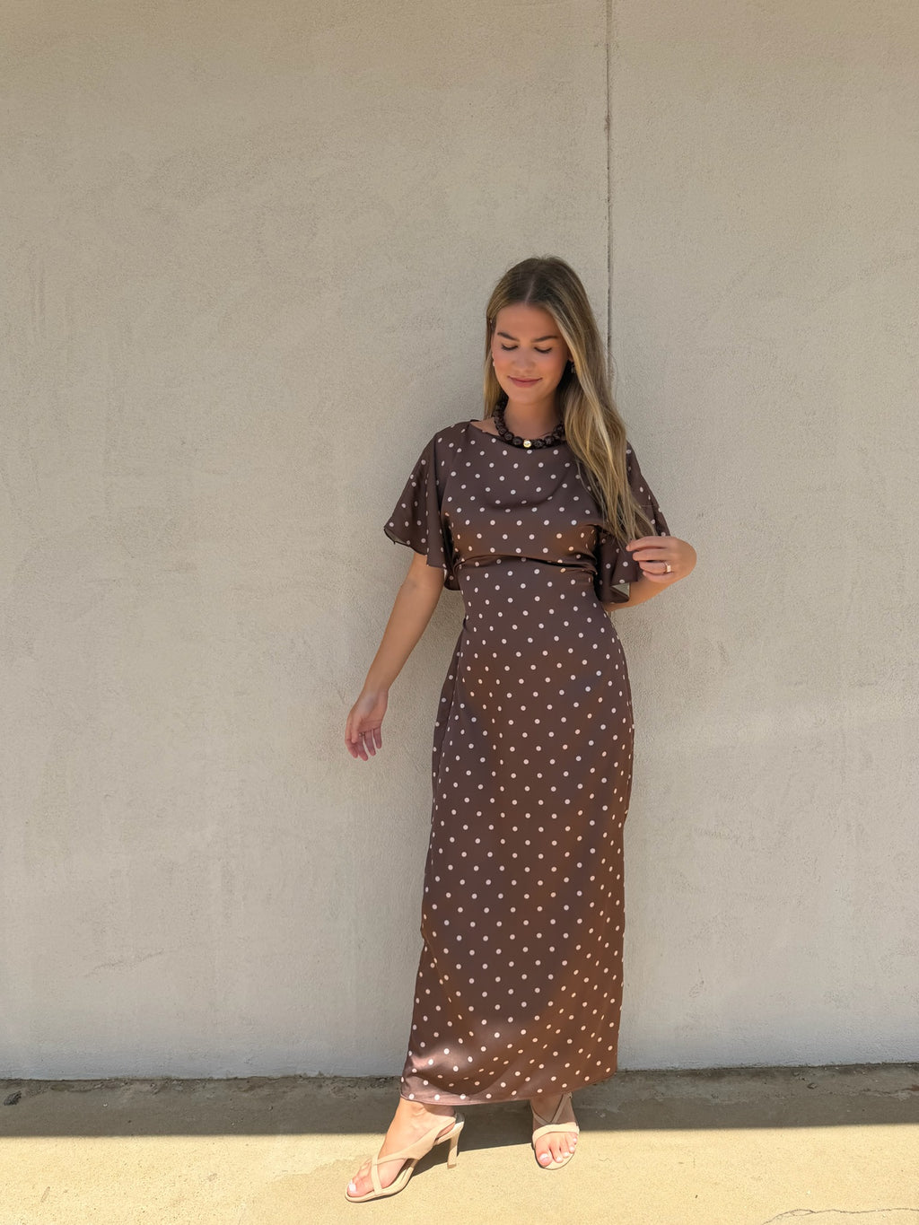 THE COCOA DOT MIDI DRESS