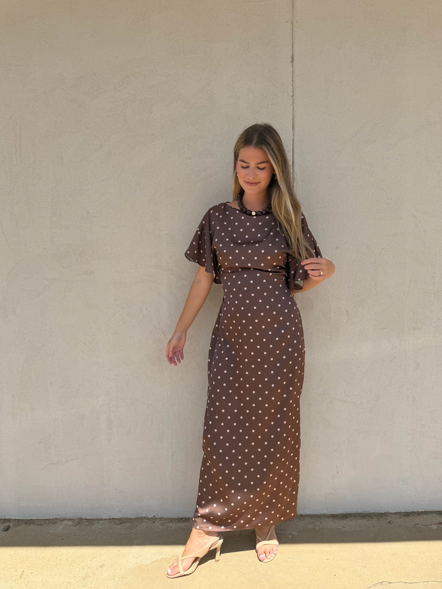THE COCOA DOT MIDI DRESS