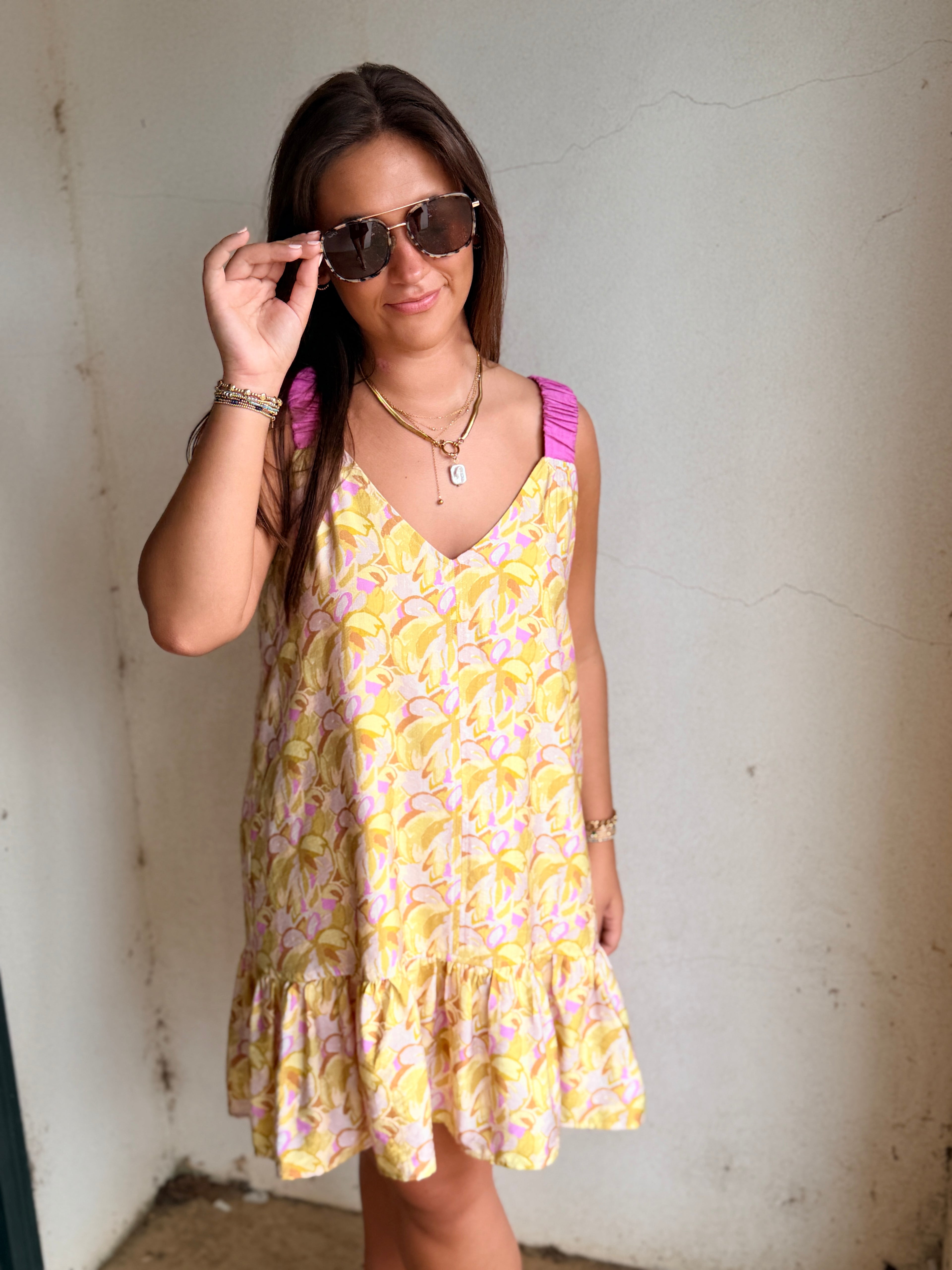 YELLOW LOVEBIRDS THE LABEL | THE ELVIRA DRESS