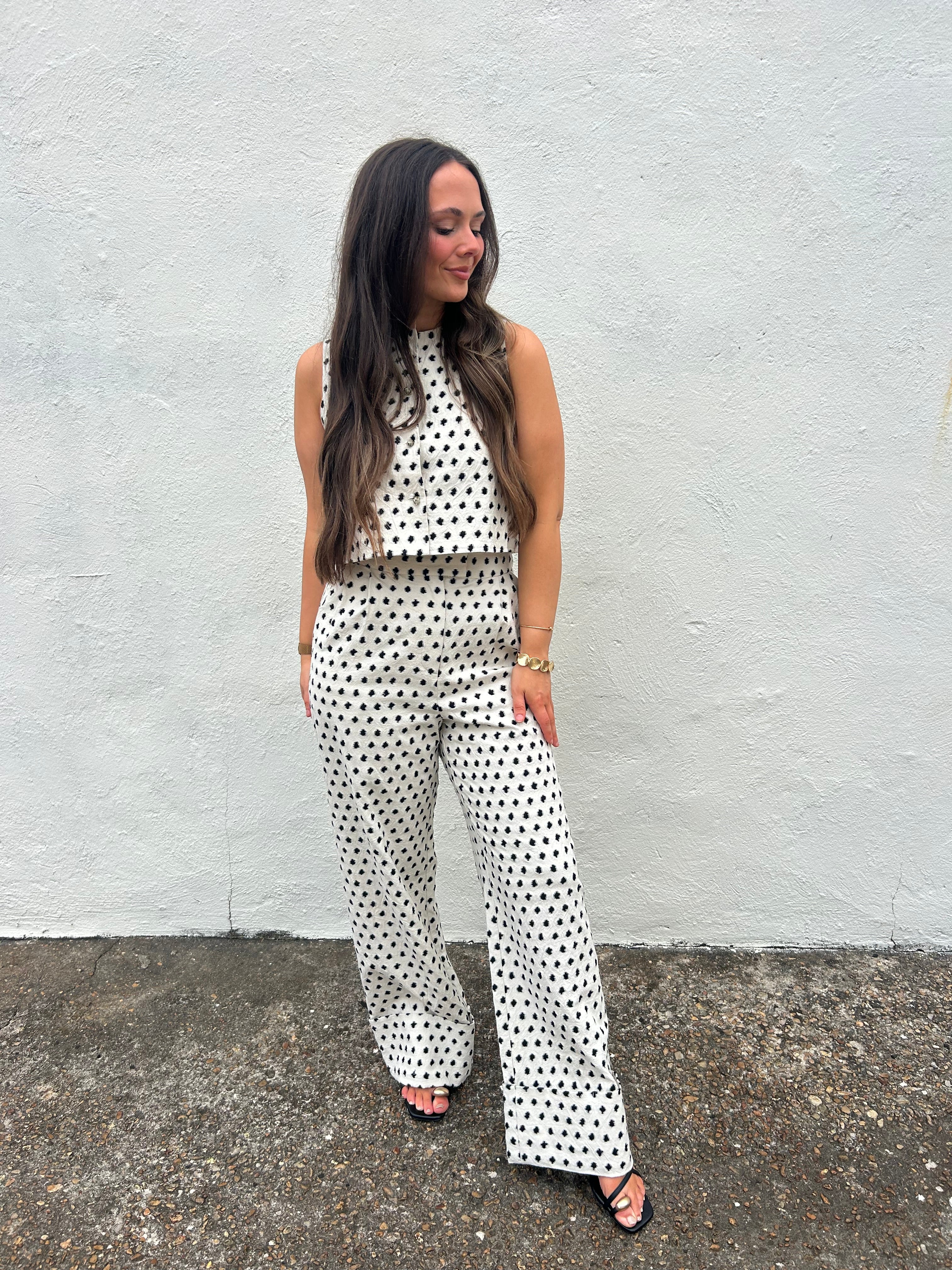 FRNCH | THE PARISIAN POISE BUTTON TOP