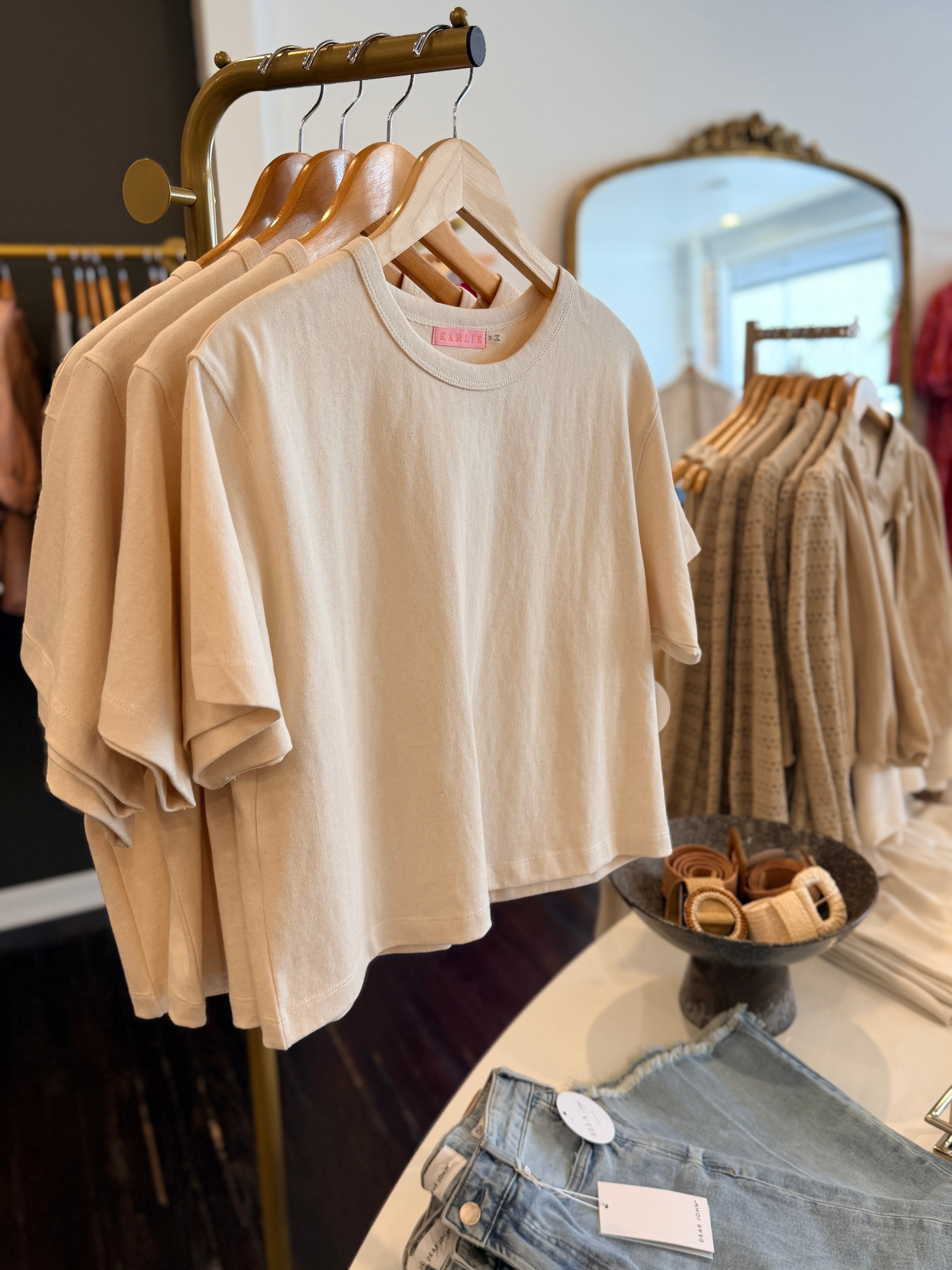 KARLIE | EVERYDAY KNIT CREW TEE