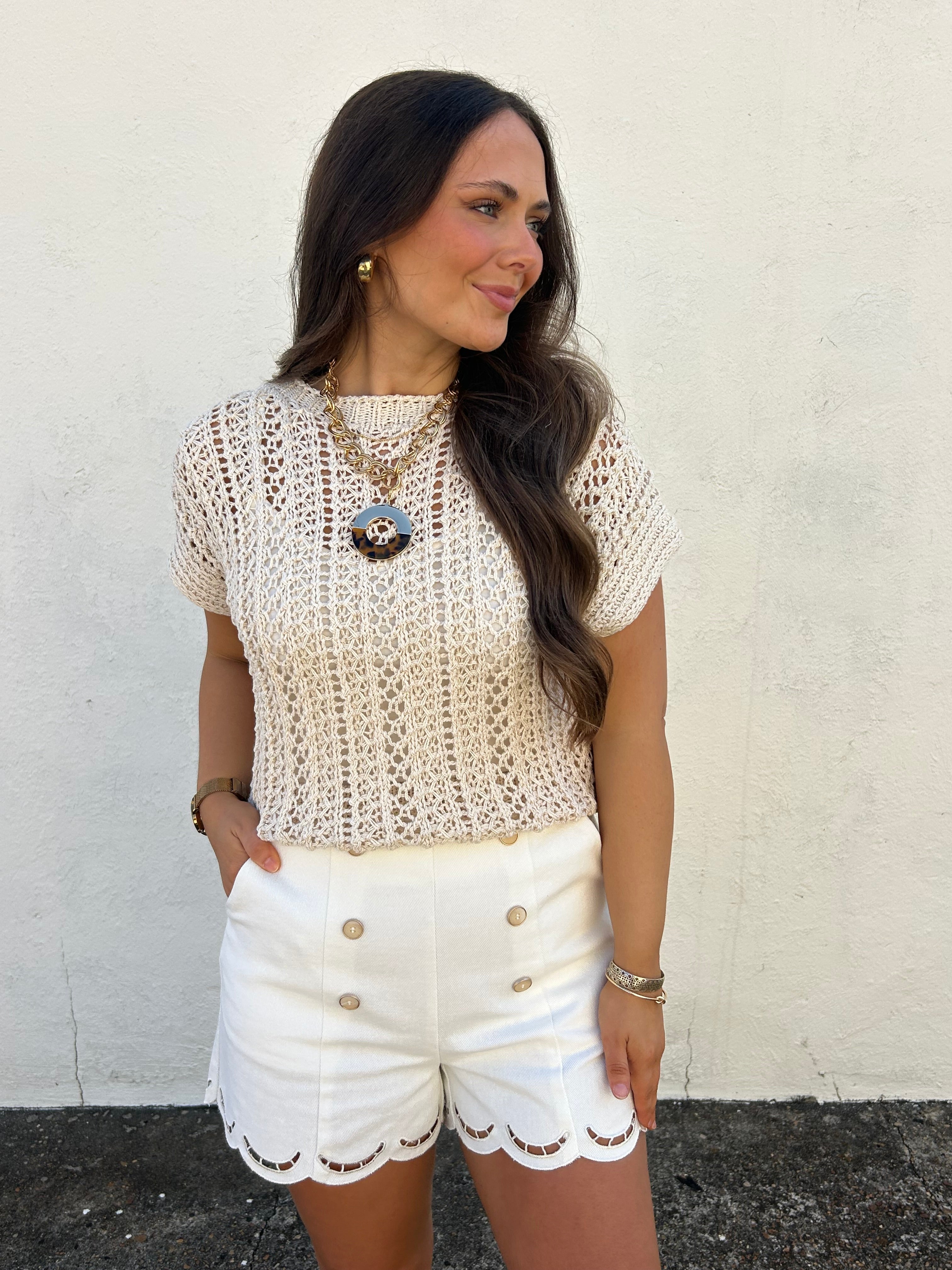 ANOTHER LOVE | TASHA TOP IN VINTAGE CREAM