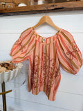 IVY JANE | SUNSET TEXTURED STRIPE TOP