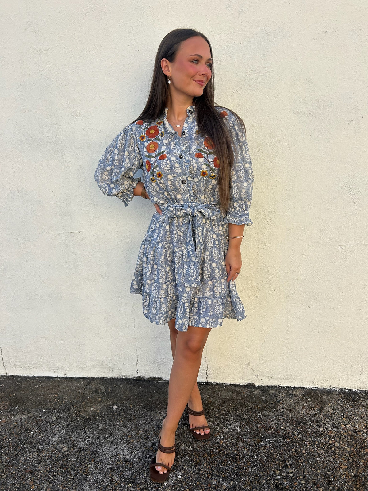 UNCLE FRANK | RIBBON EMBROIDERED DRESS